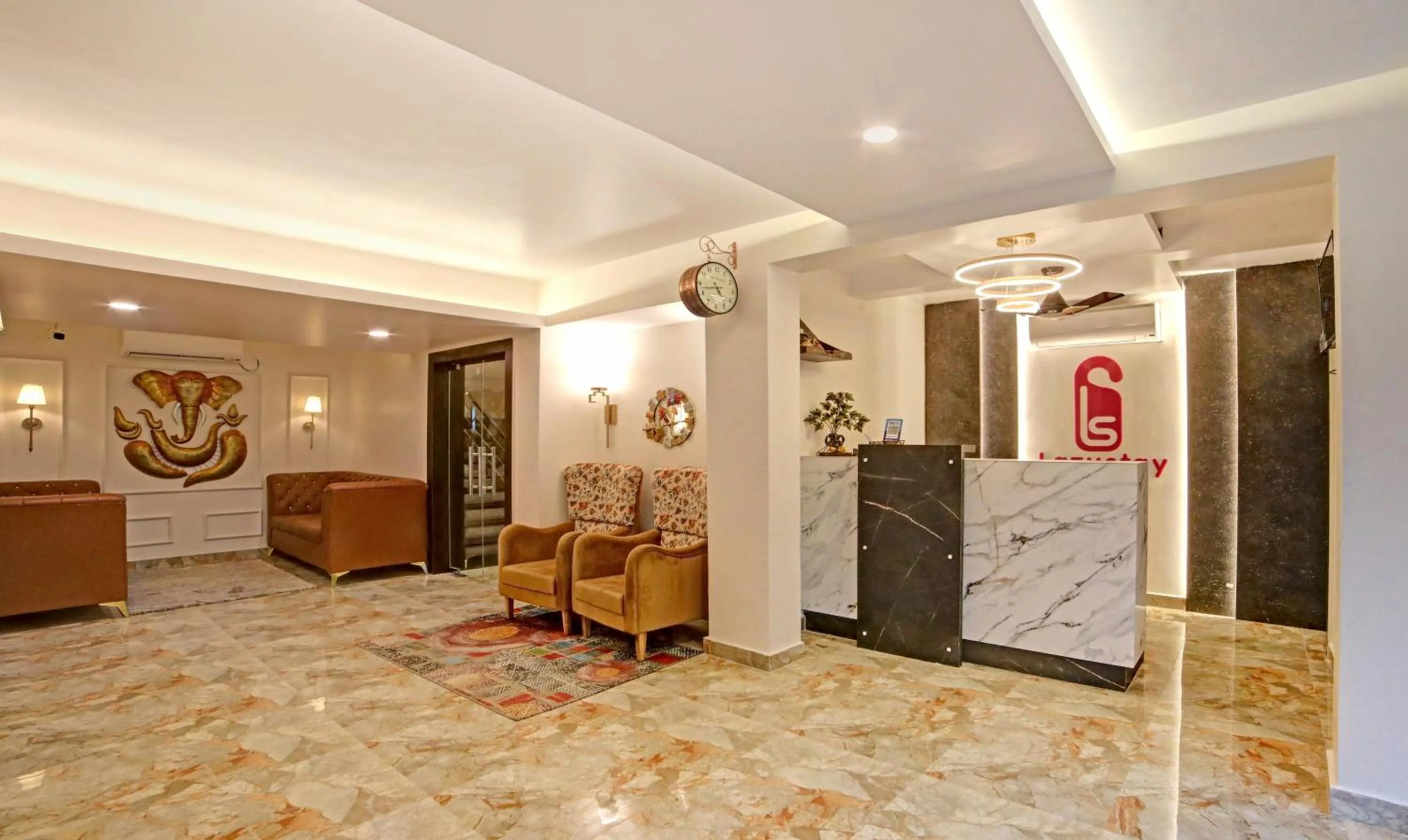 Lobby or reception in Treebo Lazystay Elite