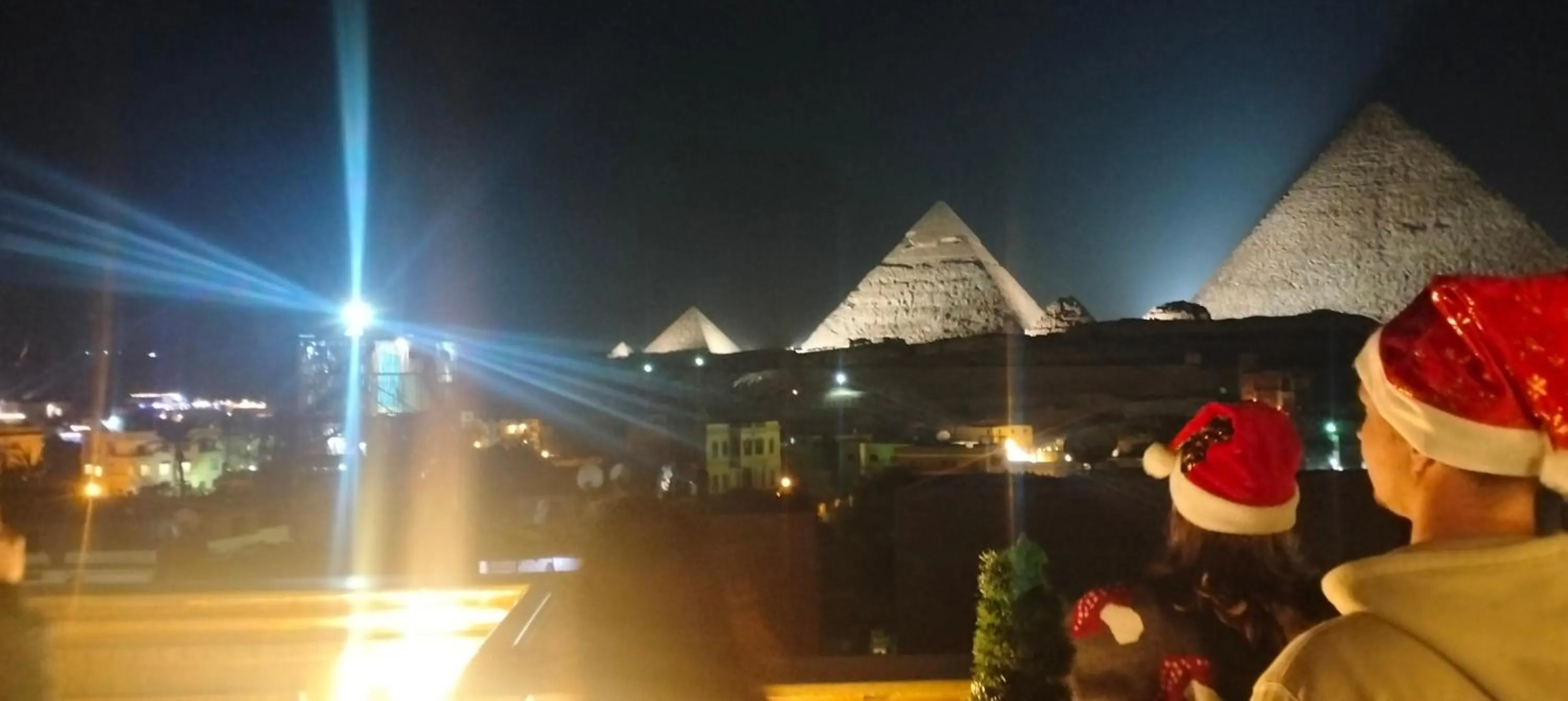 Landmark view in Zeina pyramids view