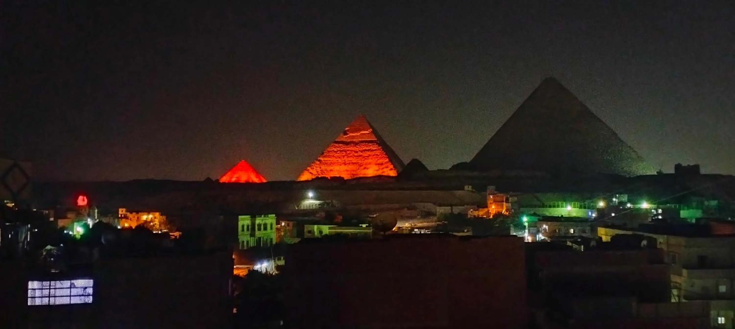Landmark view in Zeina pyramids view