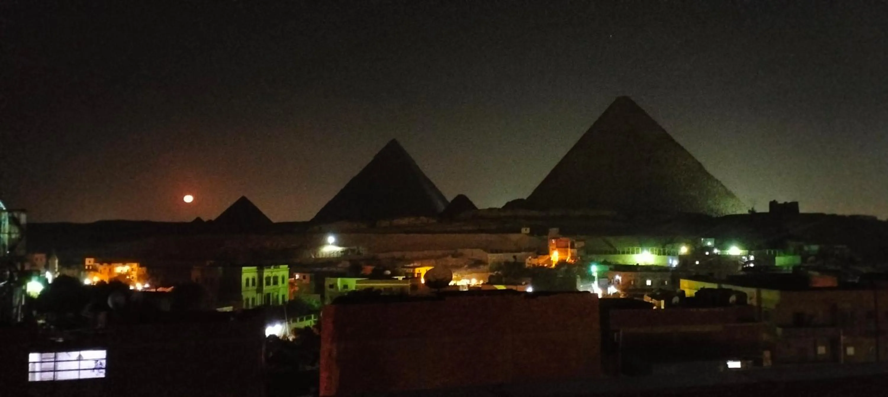 Landmark view in Zeina pyramids view