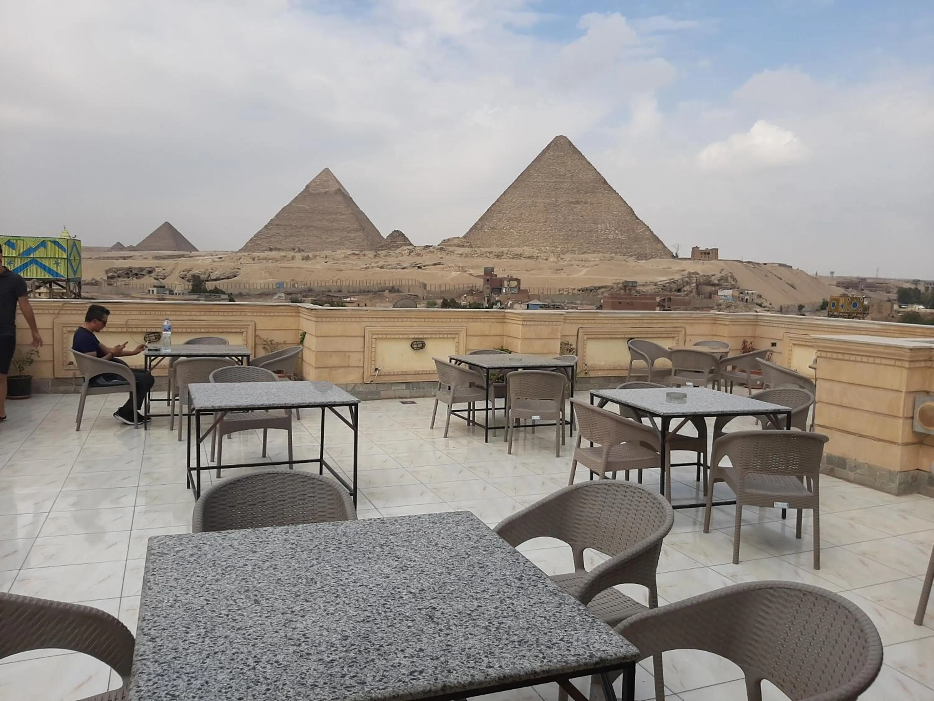 Day in Zeina pyramids view