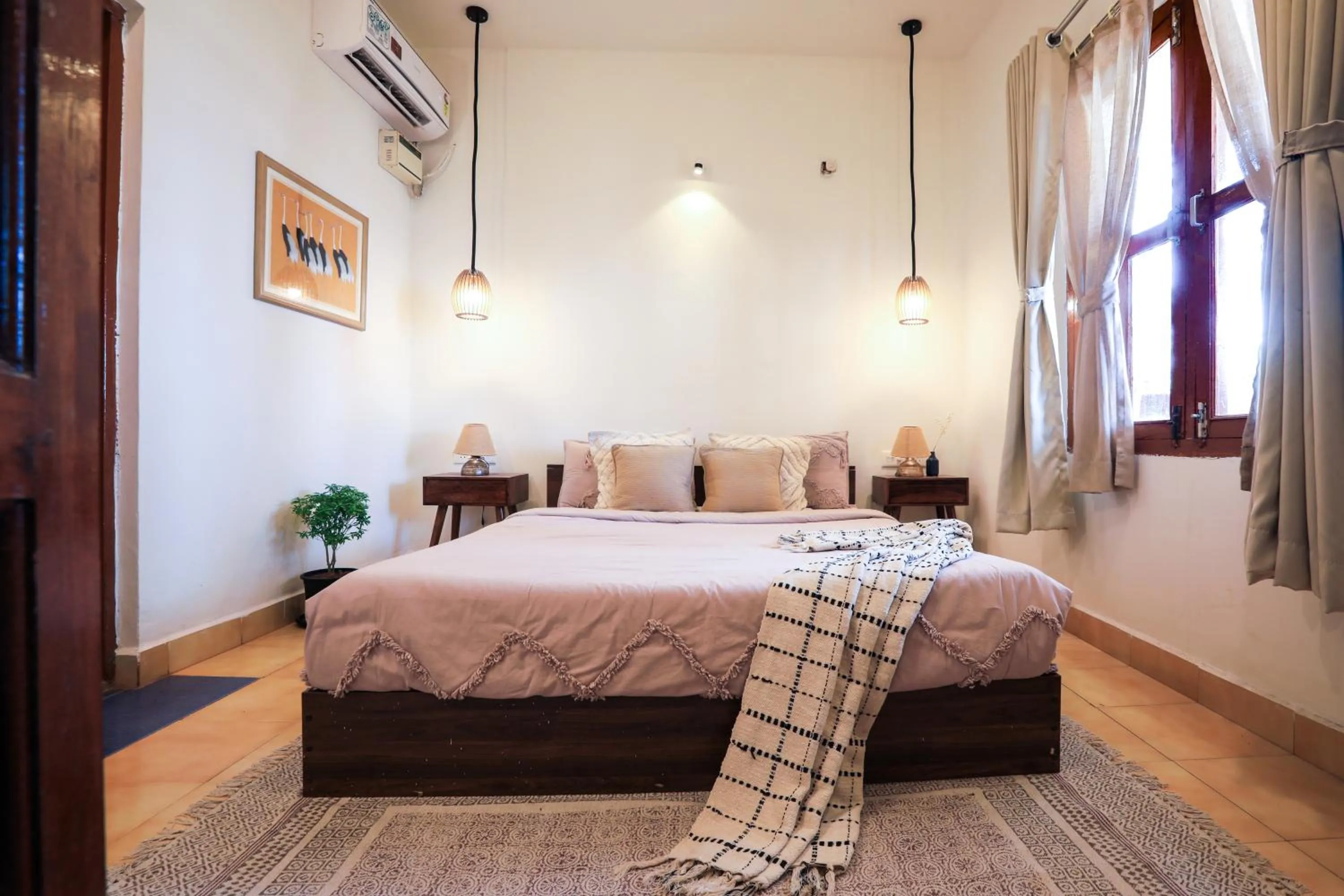 Bedroom, Bed in Woodpegger By The Beach, Mandrem