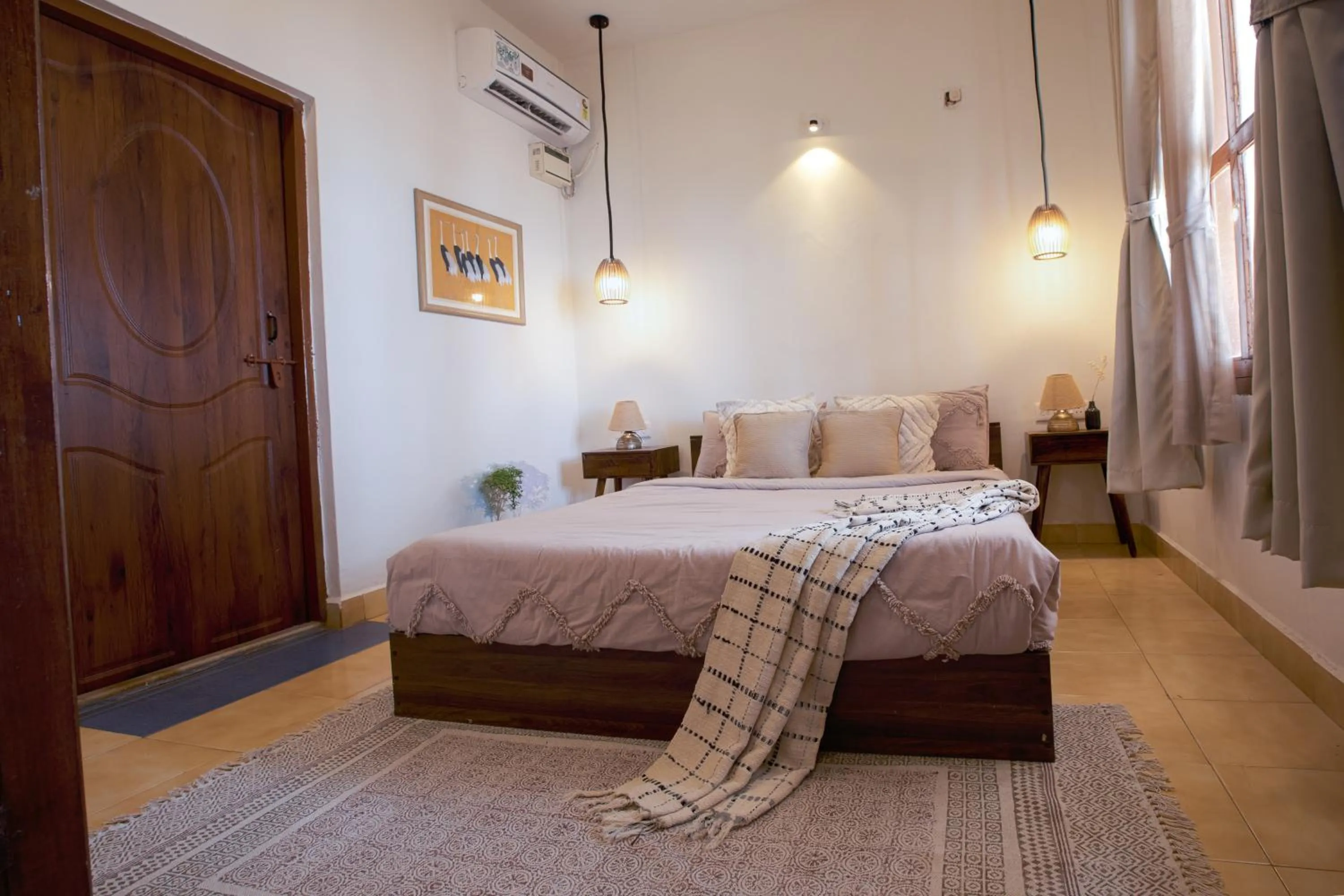 Bedroom, Bed in Woodpegger By The Beach, Mandrem