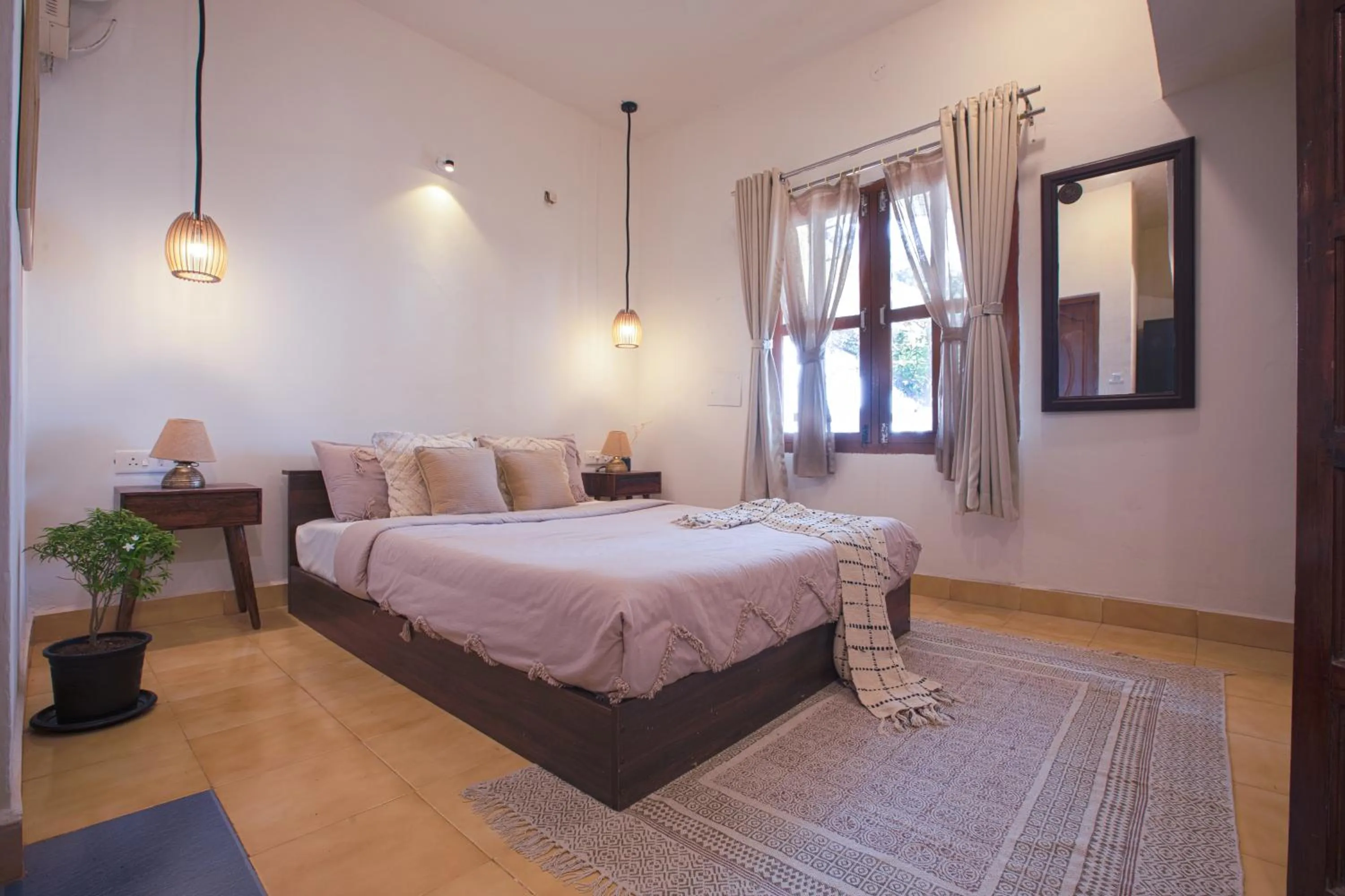 Bedroom, Bed in Woodpegger By The Beach, Mandrem