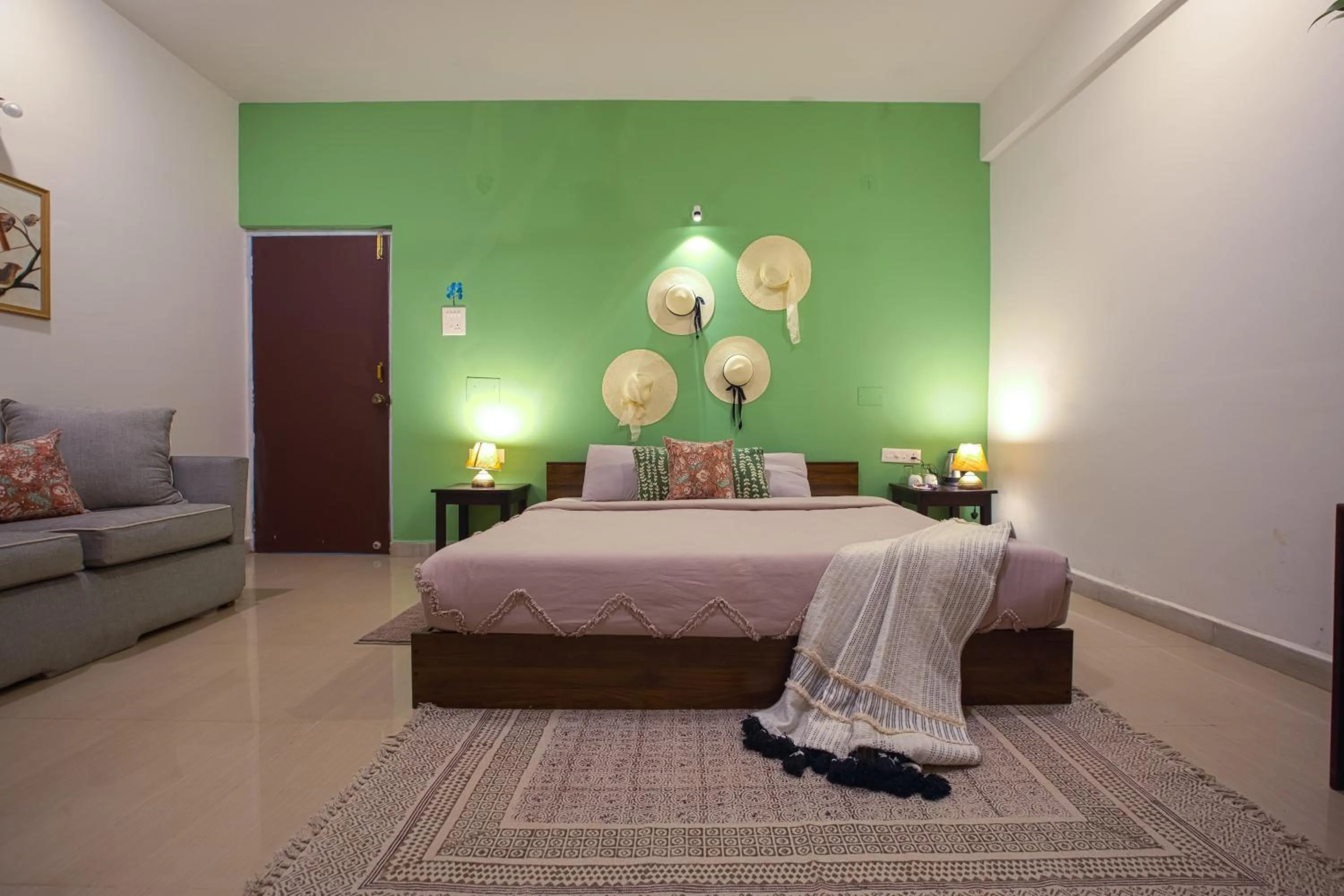 Bedroom, Bed in Woodpegger By The Beach, Mandrem