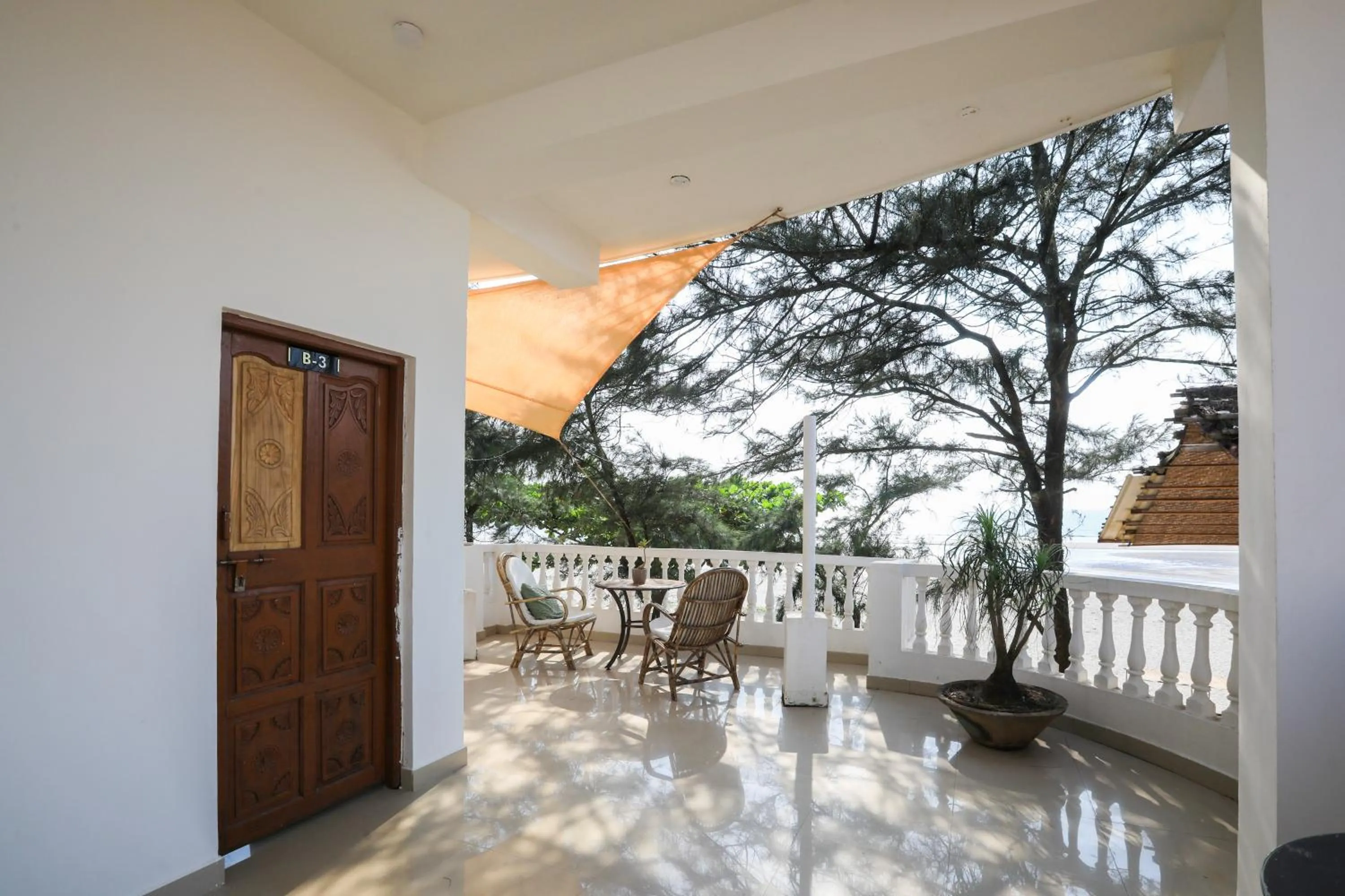 Balcony/Terrace in Woodpegger By The Beach, Mandrem