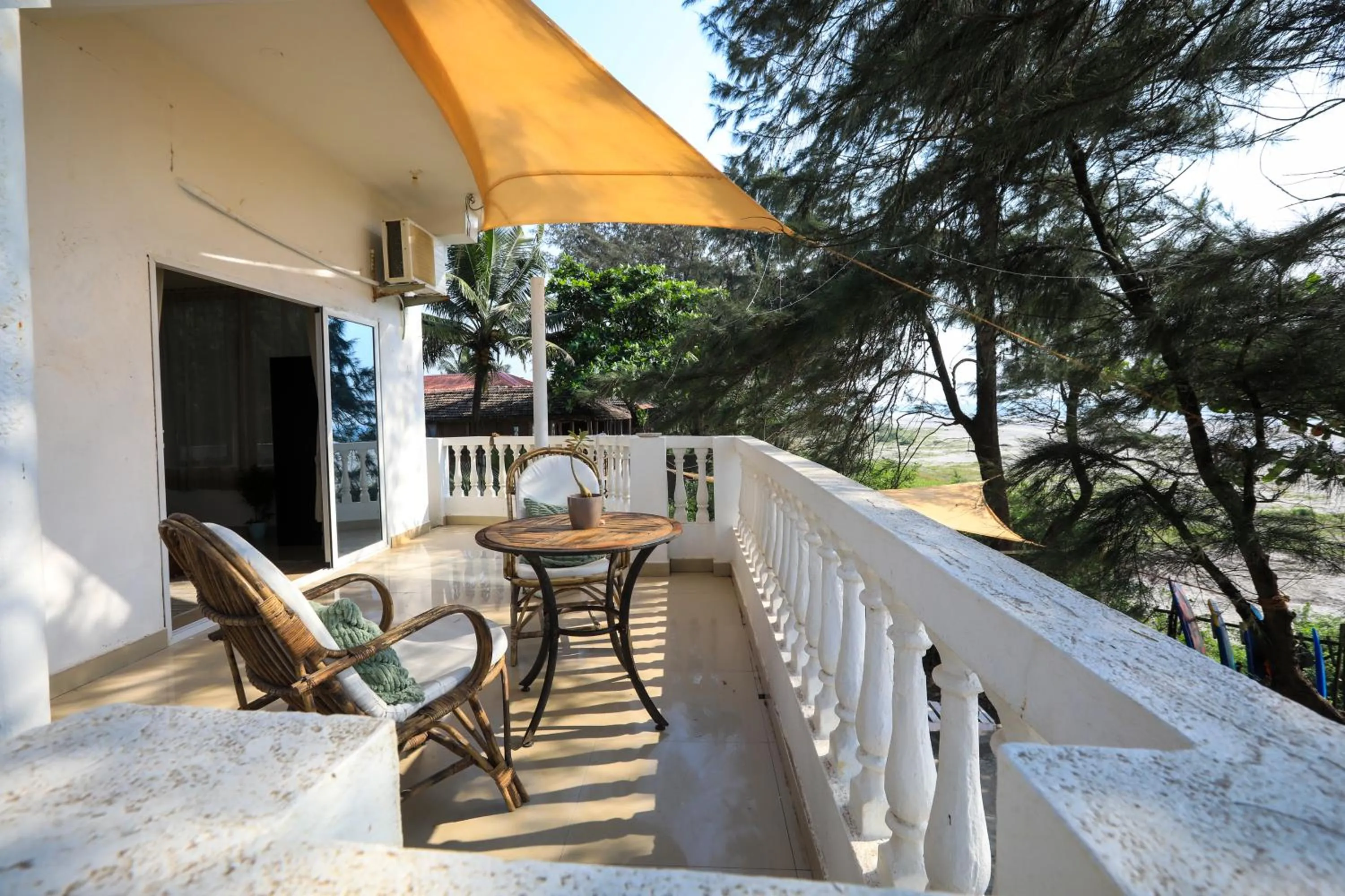 Balcony/Terrace in Woodpegger By The Beach, Mandrem