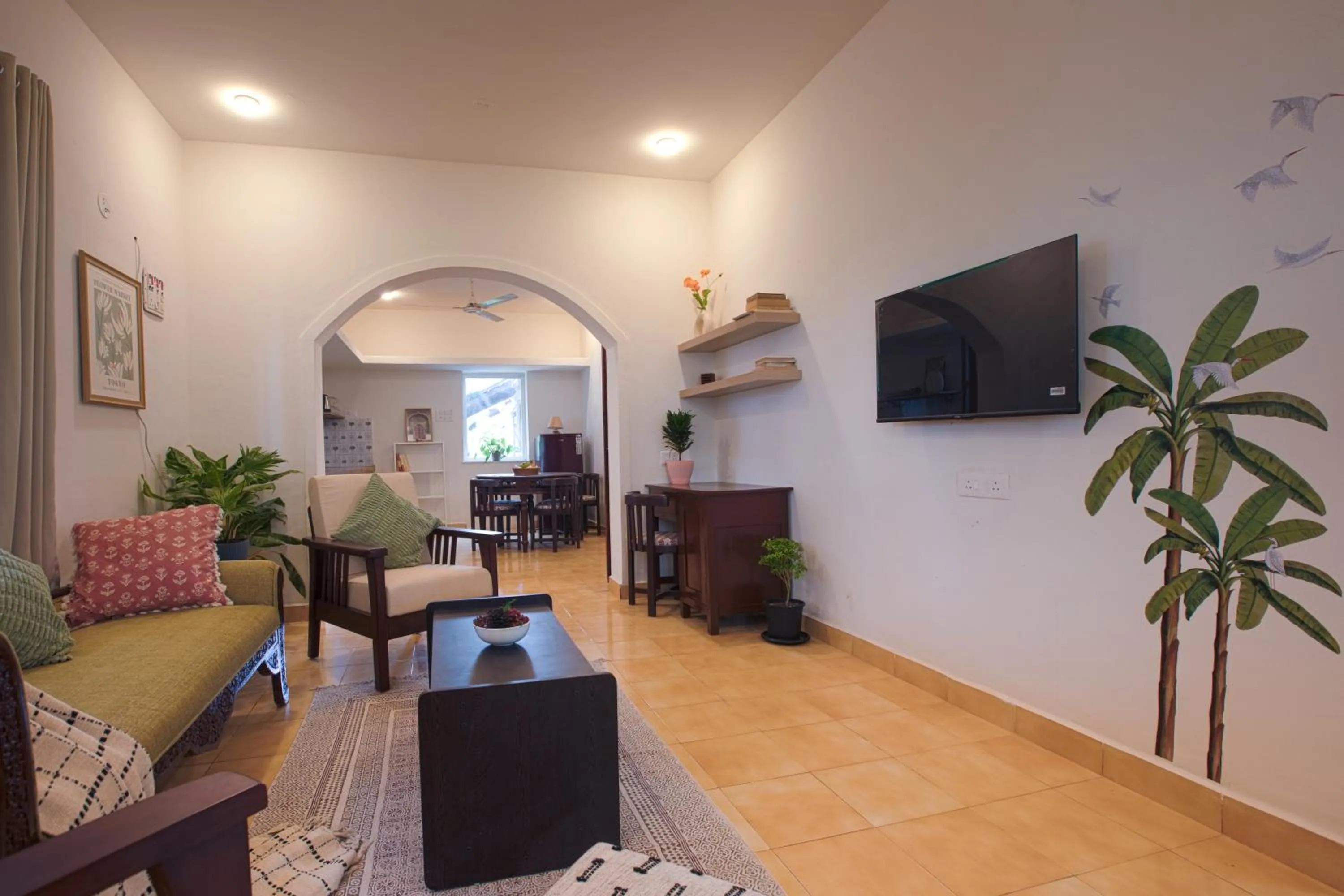 Living room in Woodpegger By The Beach, Mandrem