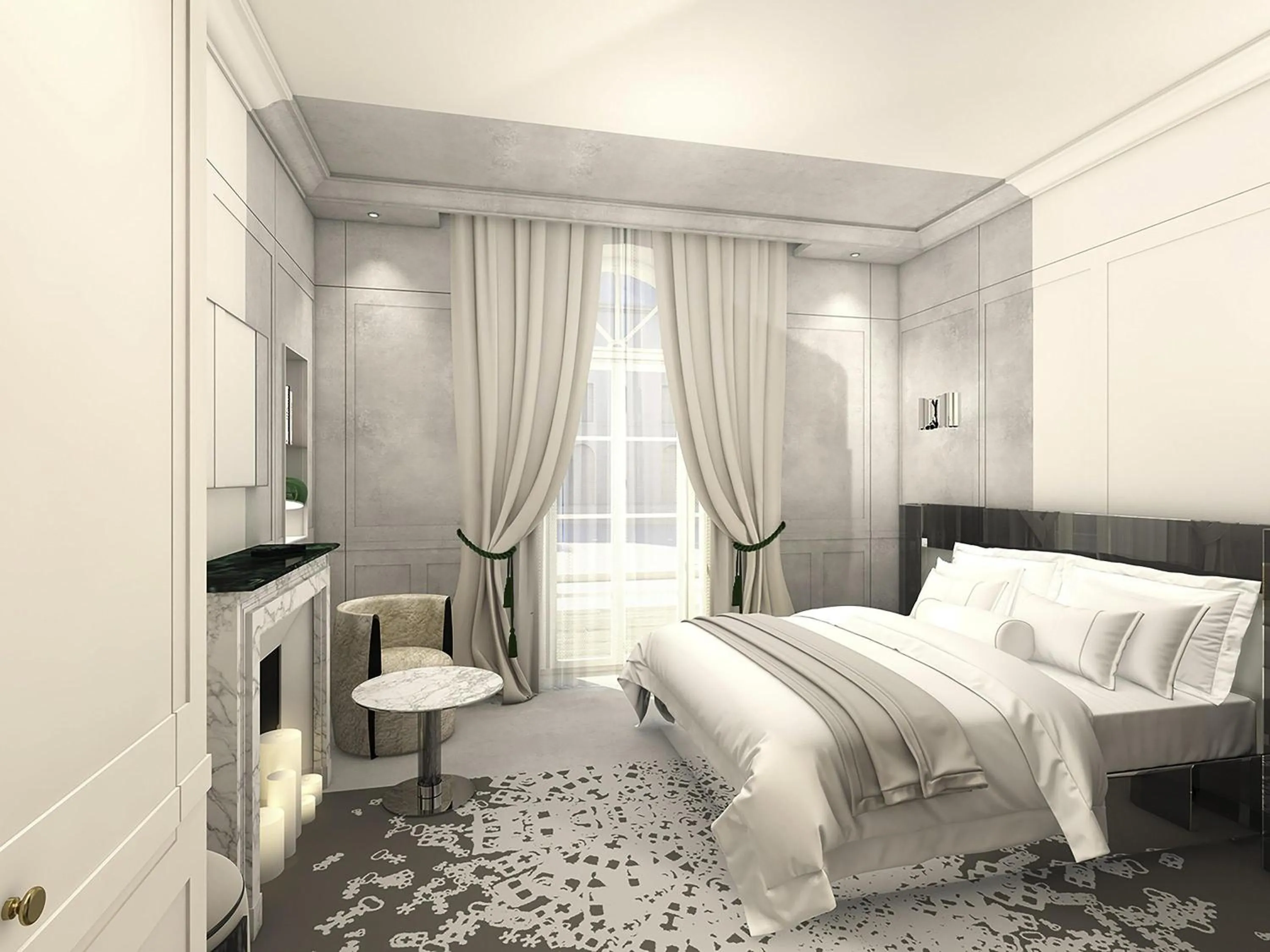 Bedroom, Bed in La Licorne Hotel & Spa Troyes - MGallery Collection