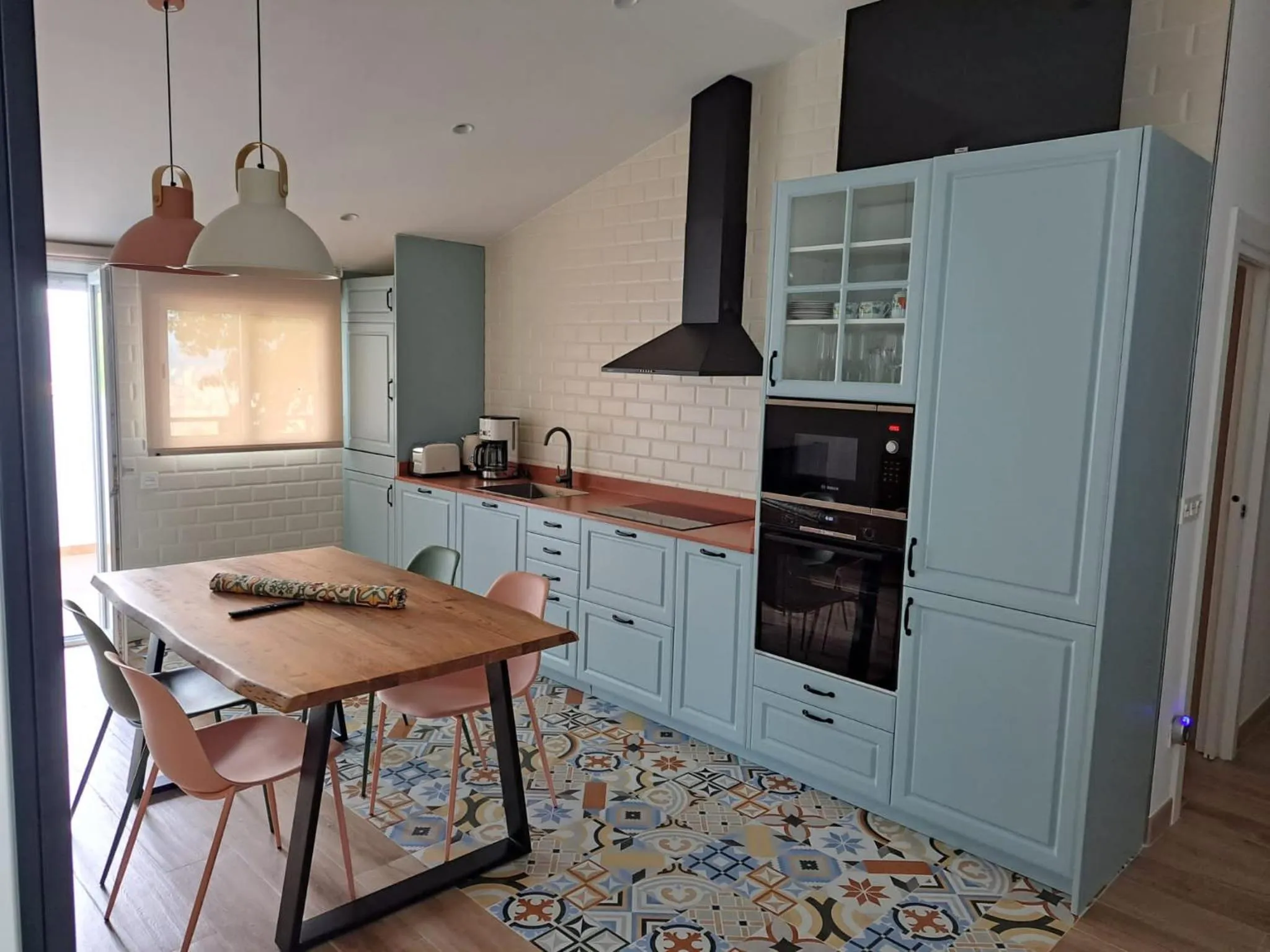 Kitchen or kitchenette in Hotel Artetxe