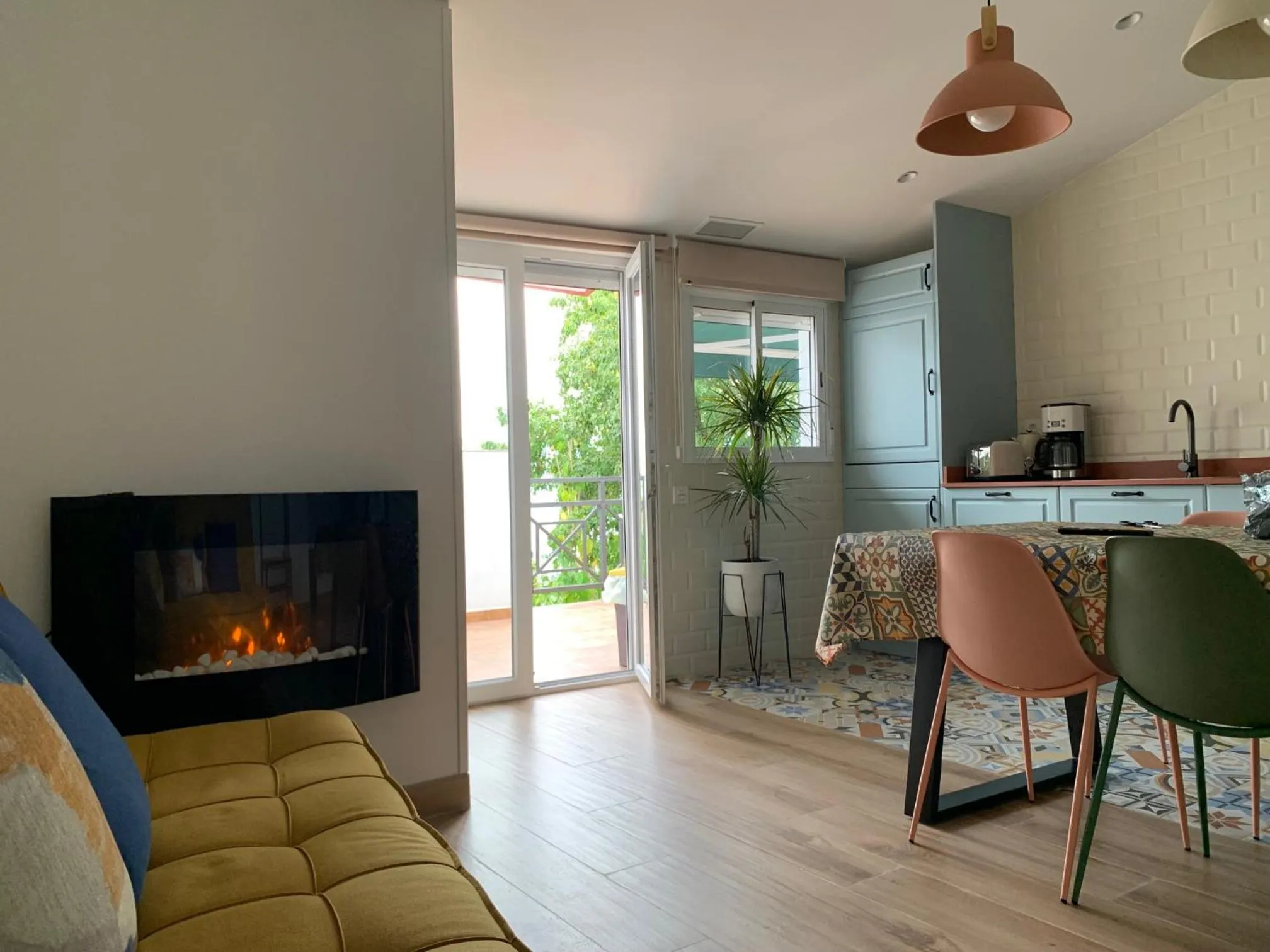 Kitchen or kitchenette in Hotel Artetxe