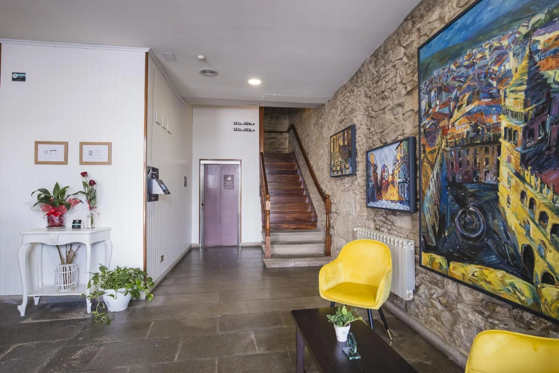 Lobby or reception in Hotel Alda Avenida