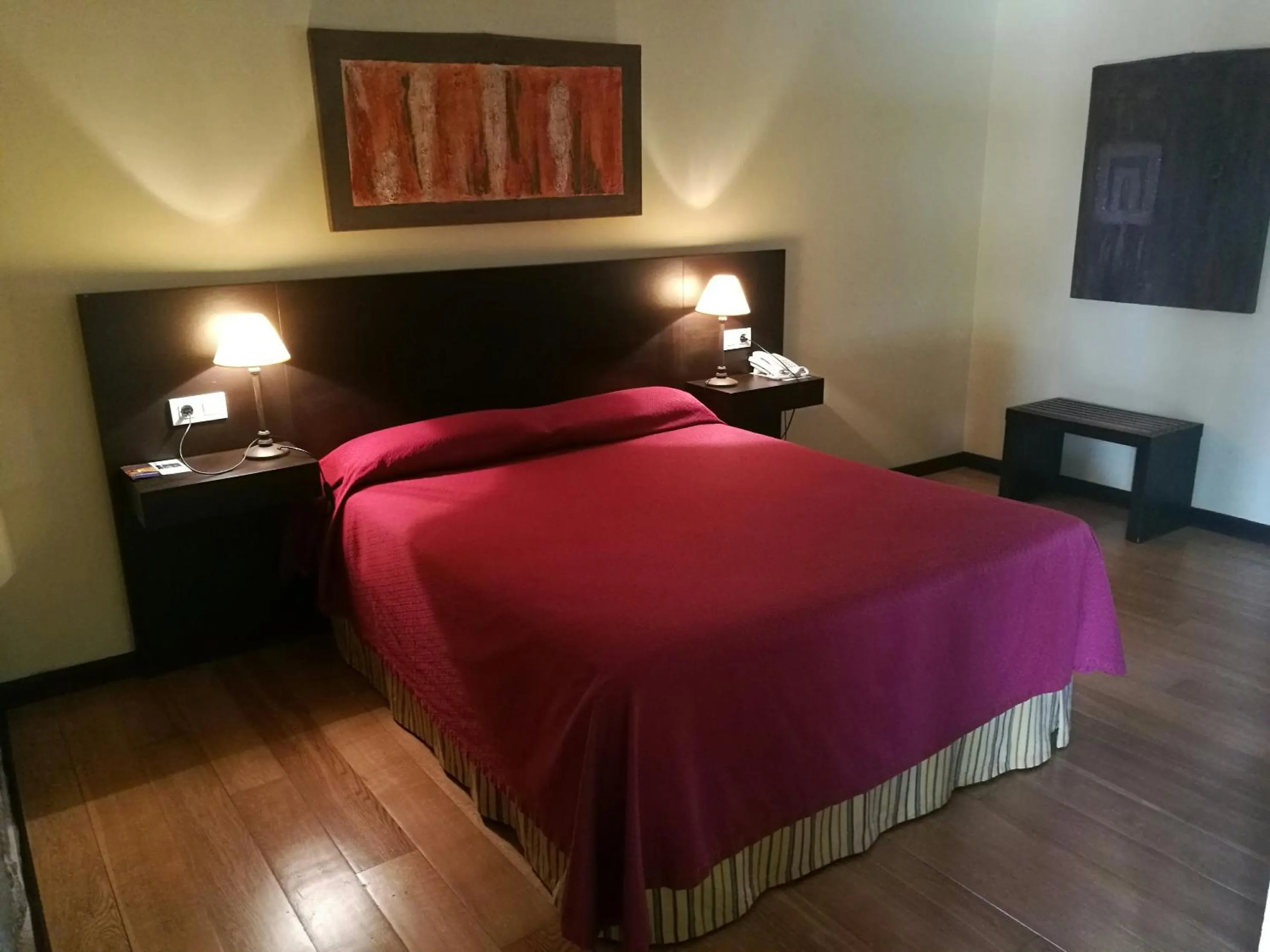 Photo of the whole room, Bed in Hotel Pazo de Lestrove by Pousadas de Compostela