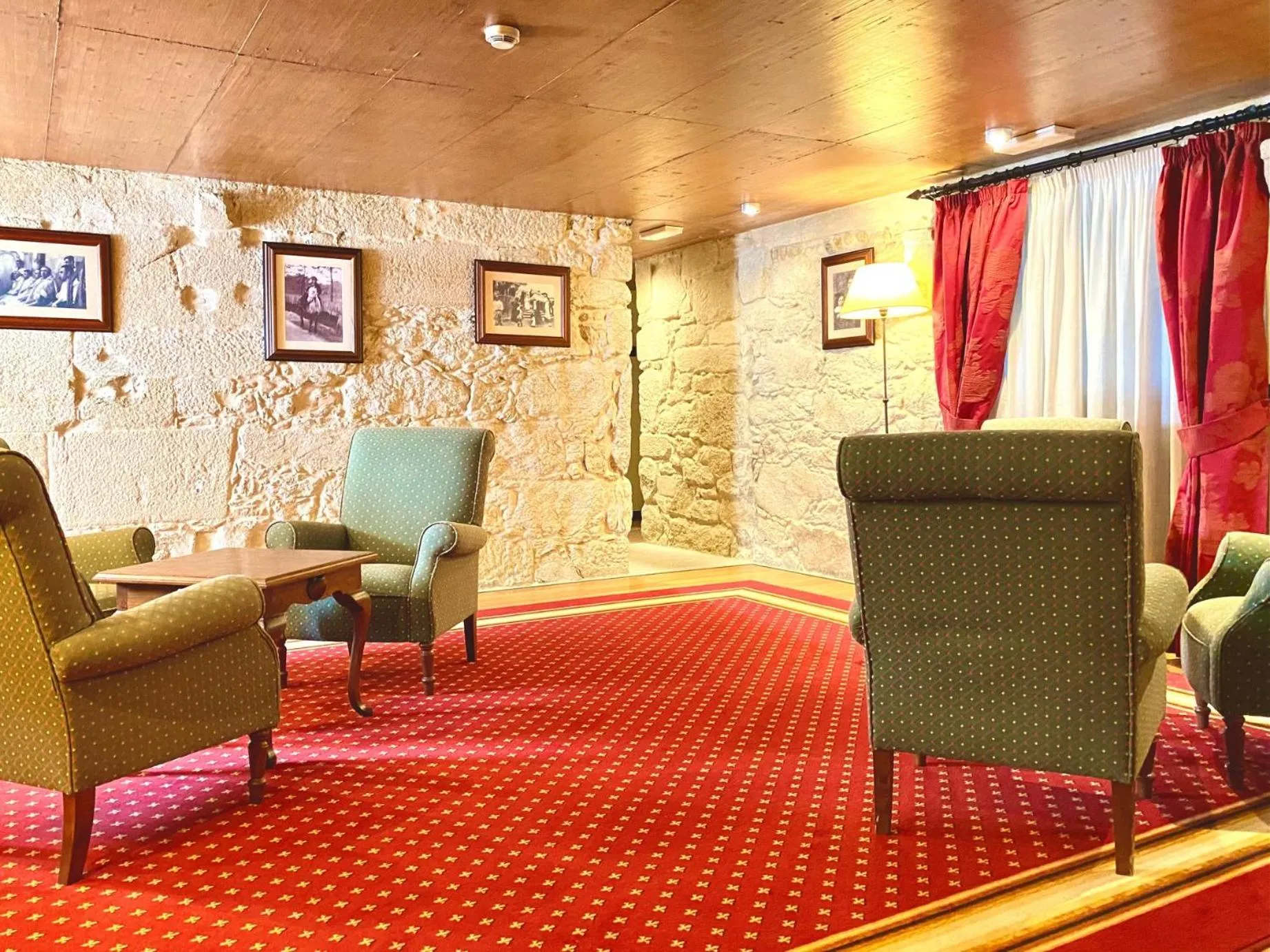 Living room in Hotel Pazo de Lestrove by Pousadas de Compostela