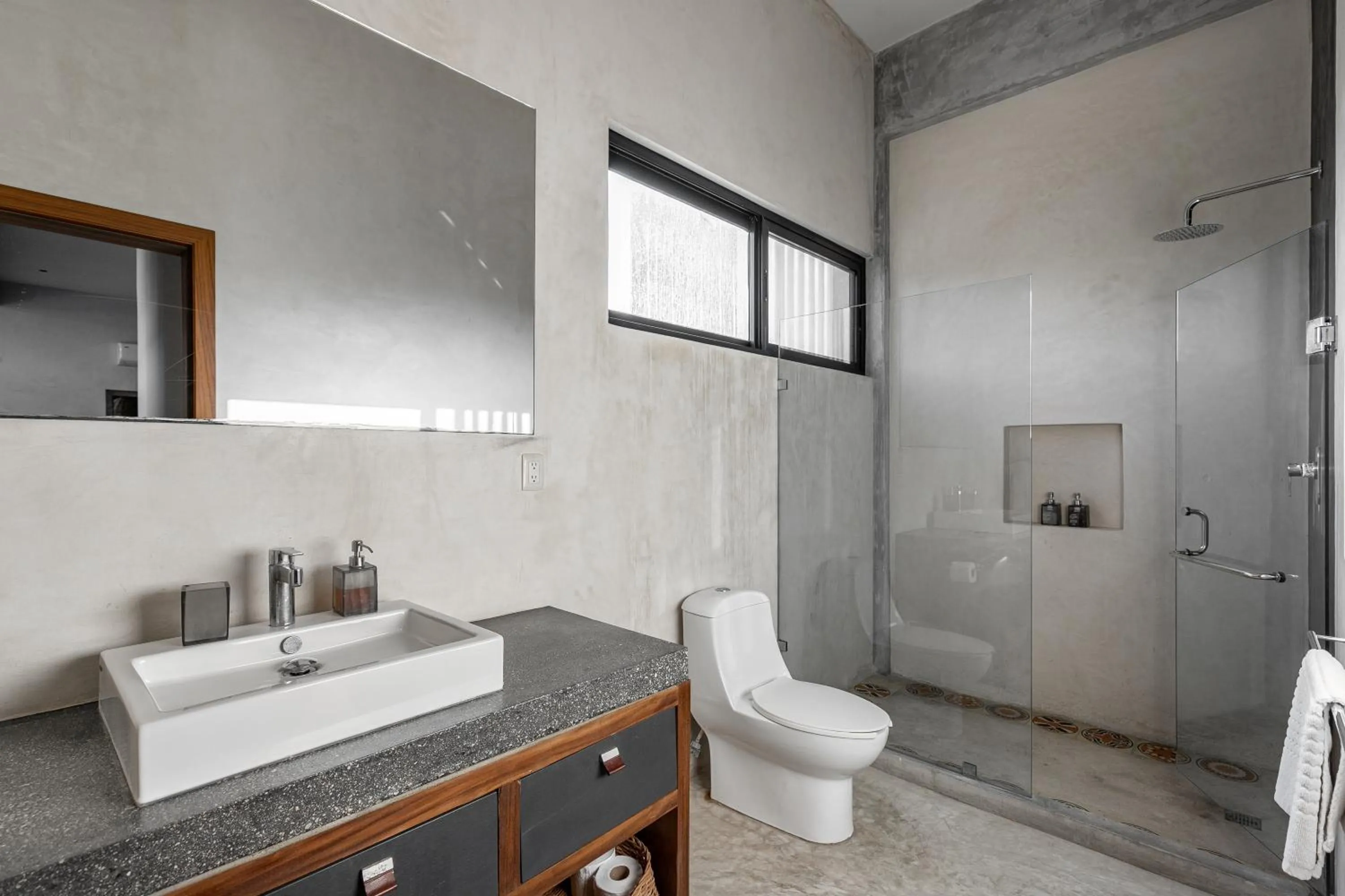 Shower in Lumina at Mudra Tulum