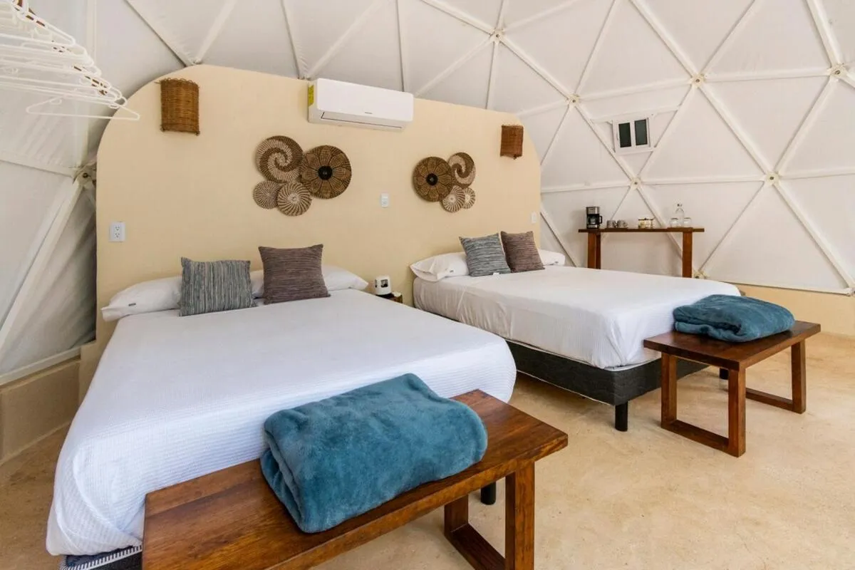 Bed in Glamping Mayan Glam