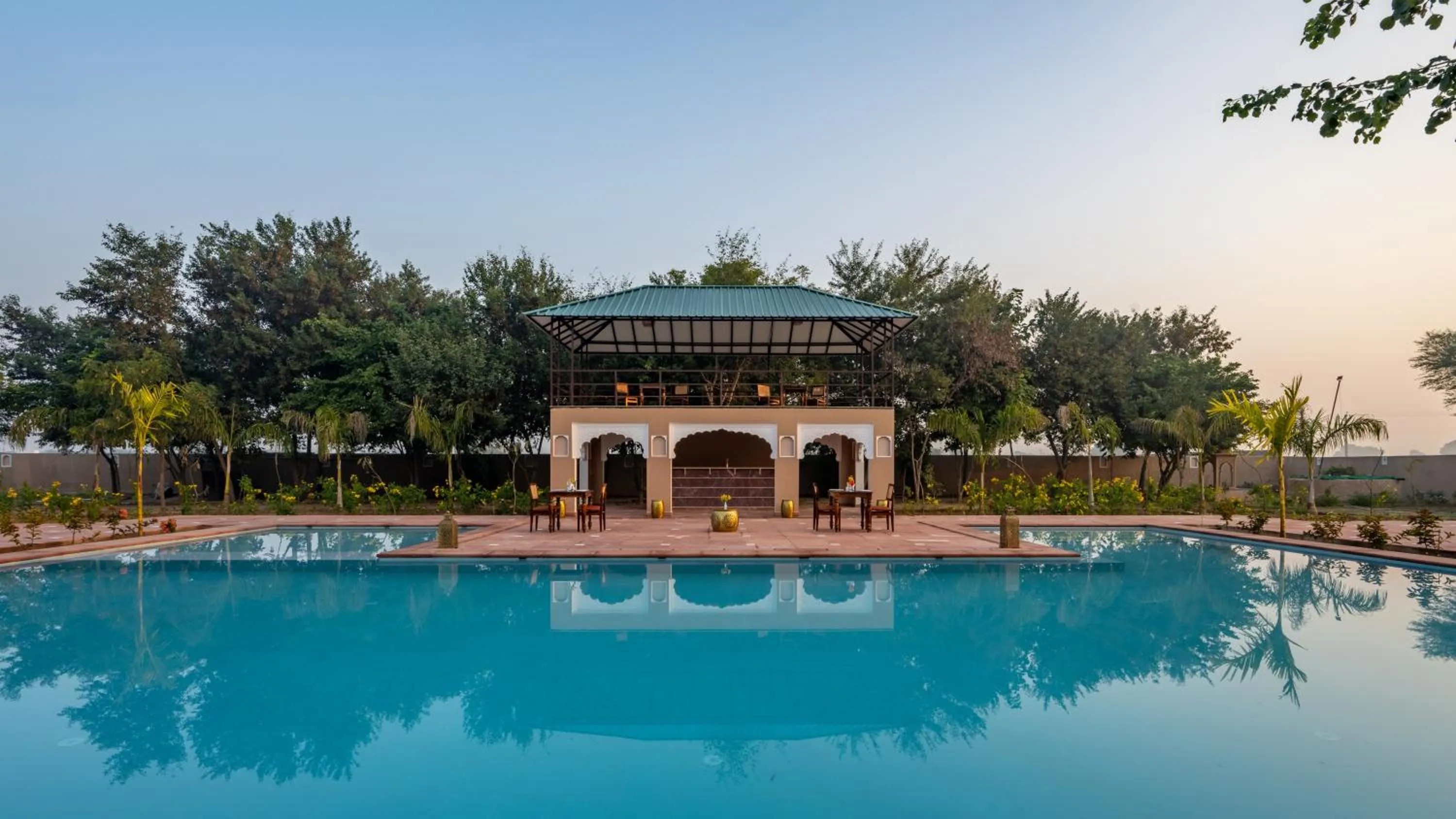 Swimming pool in Aangan Resort Ranthambhore - A Private Pool Villa