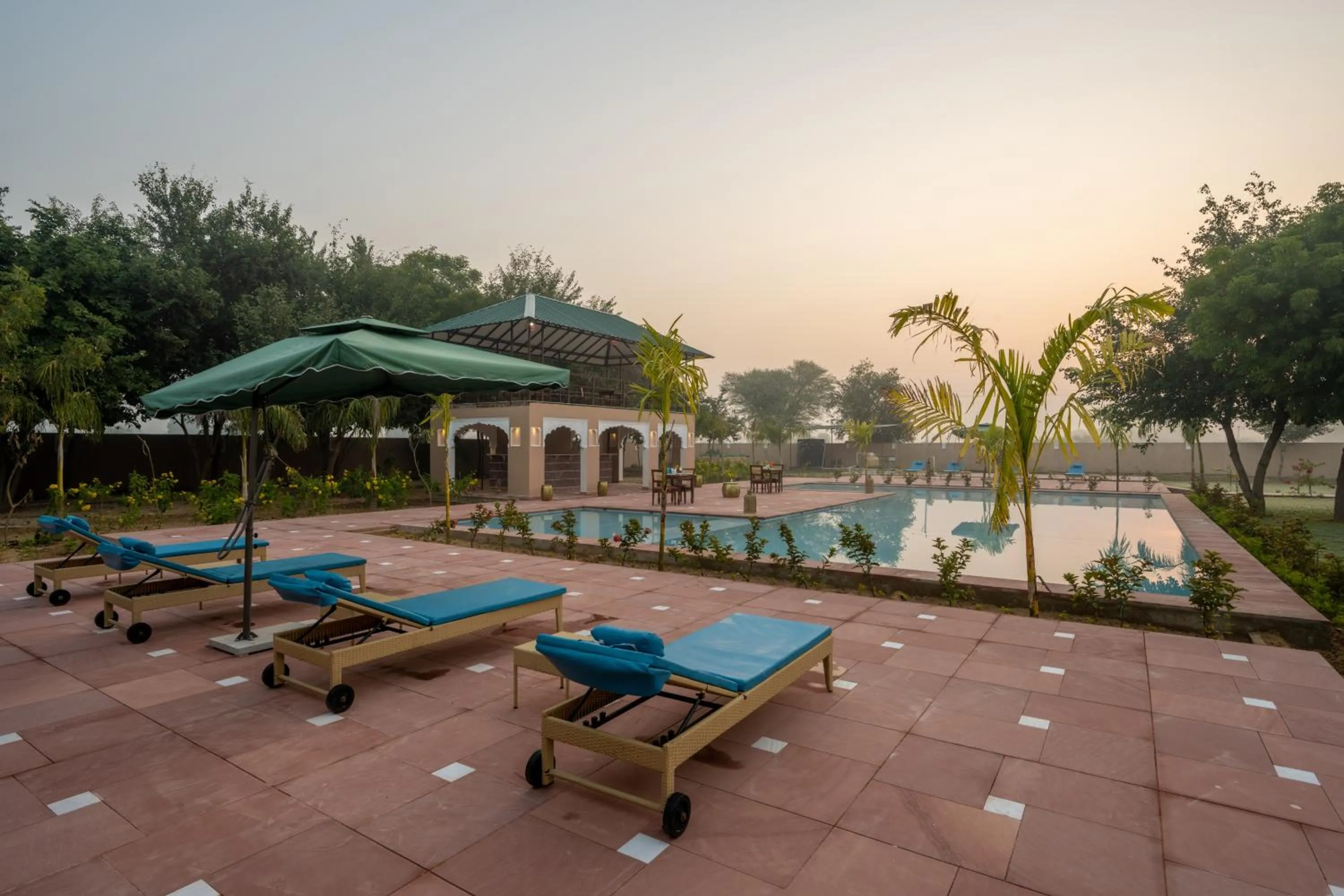 Patio in Aangan Resort Ranthambhore - A Private Pool Villa