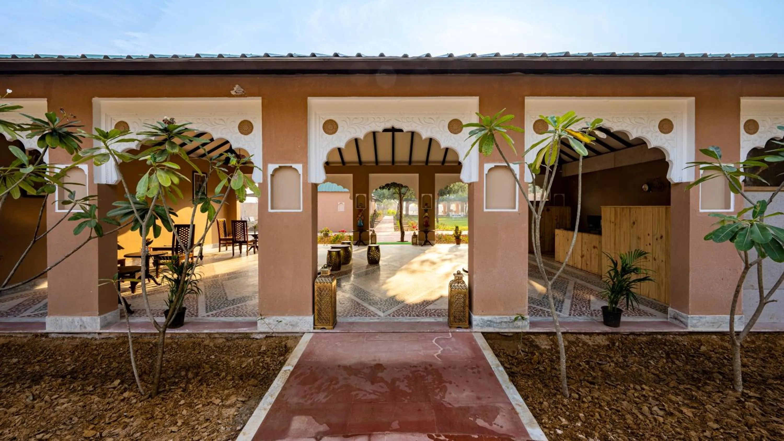Lobby or reception in Aangan Resort Ranthambhore - A Private Pool Villa