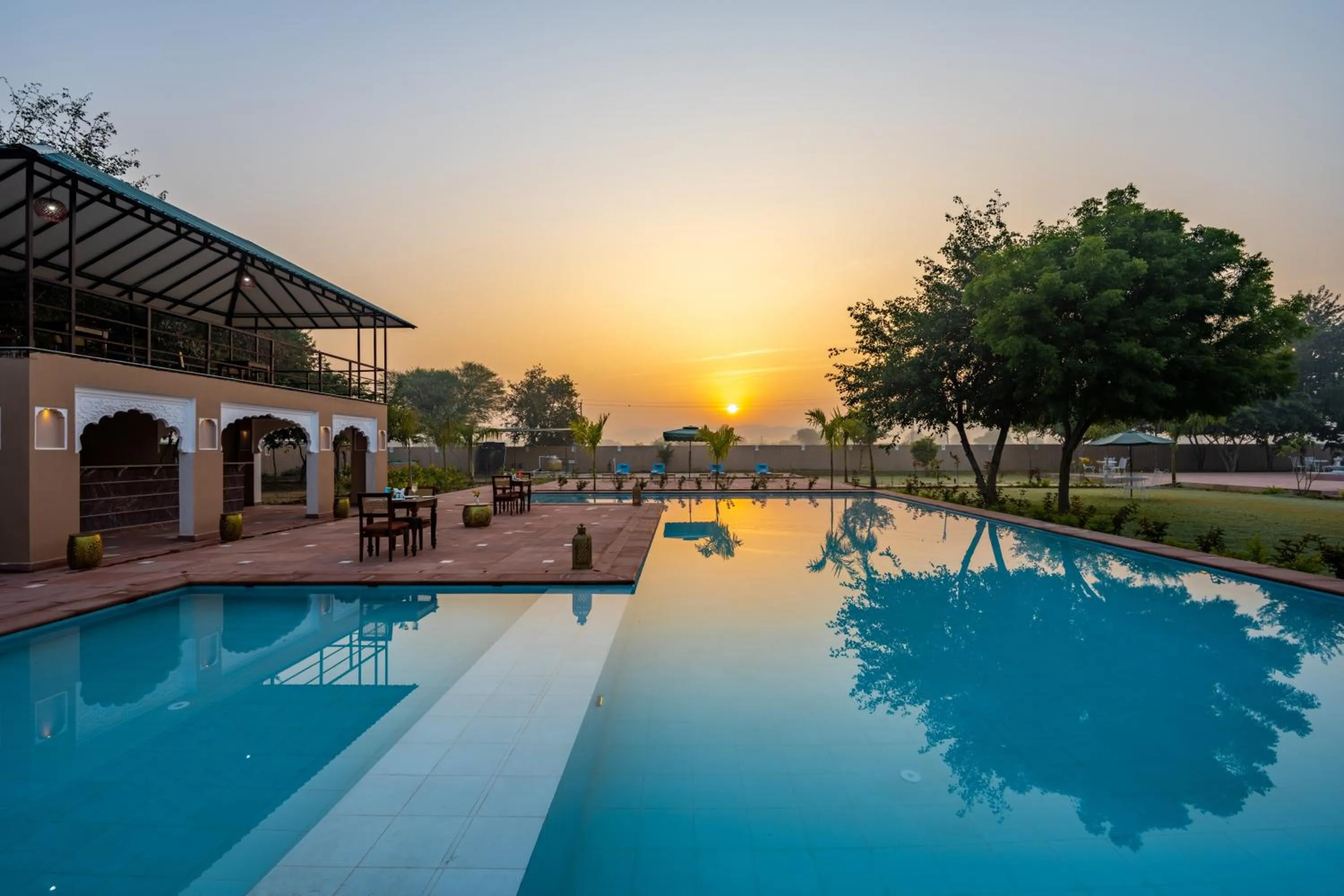 Pool view in Aangan Resort Ranthambhore - A Private Pool Villa