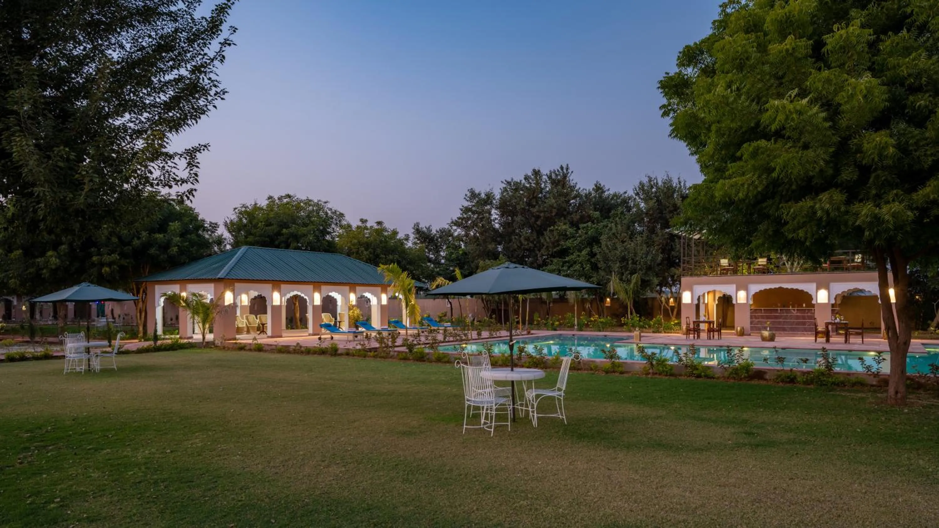 Garden in Aangan Resort Ranthambhore - A Private Pool Villa