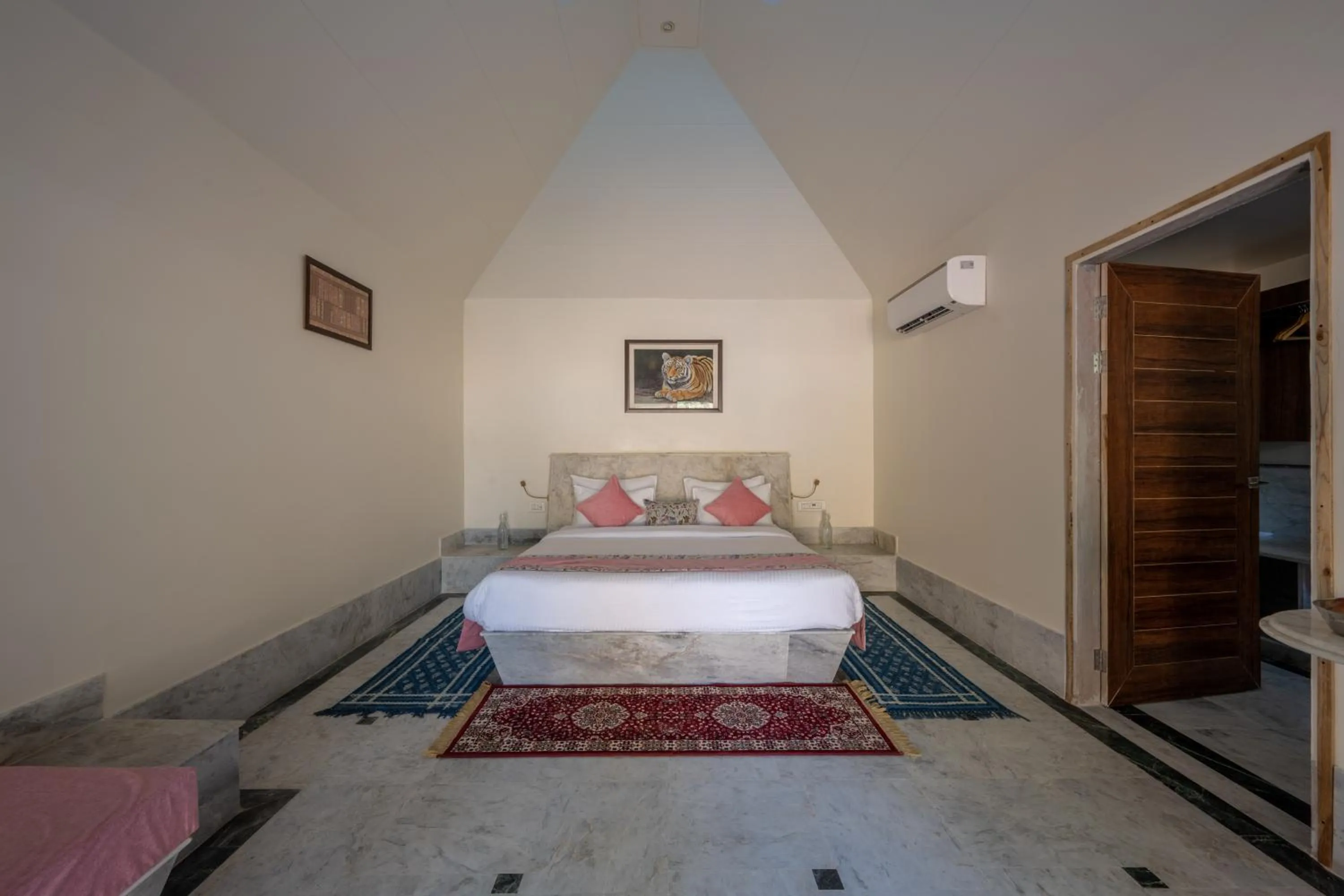 Bed in Aangan Resort Ranthambhore - A Private Pool Villa