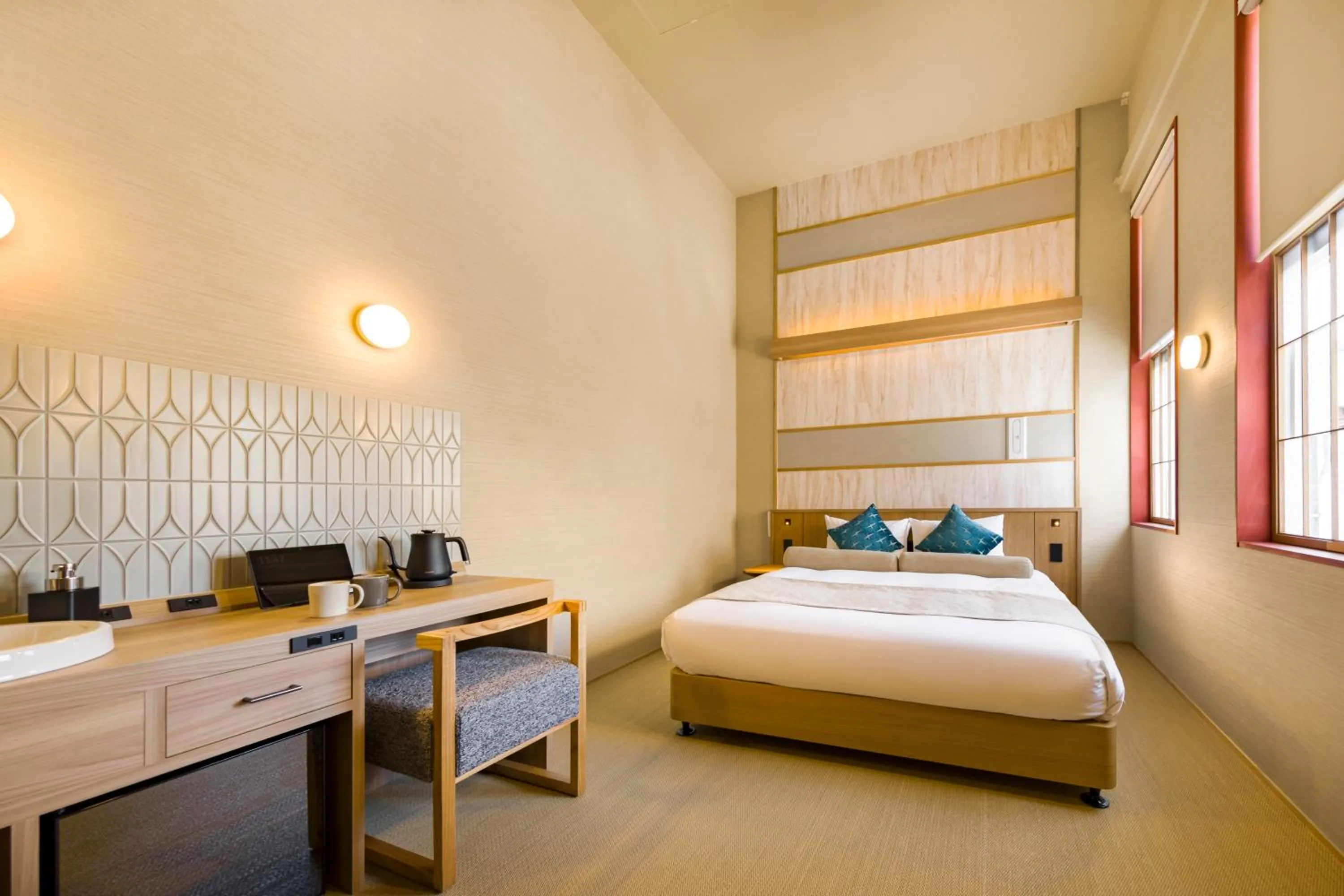 Bed in HOTEL BEACON ONOMICHI