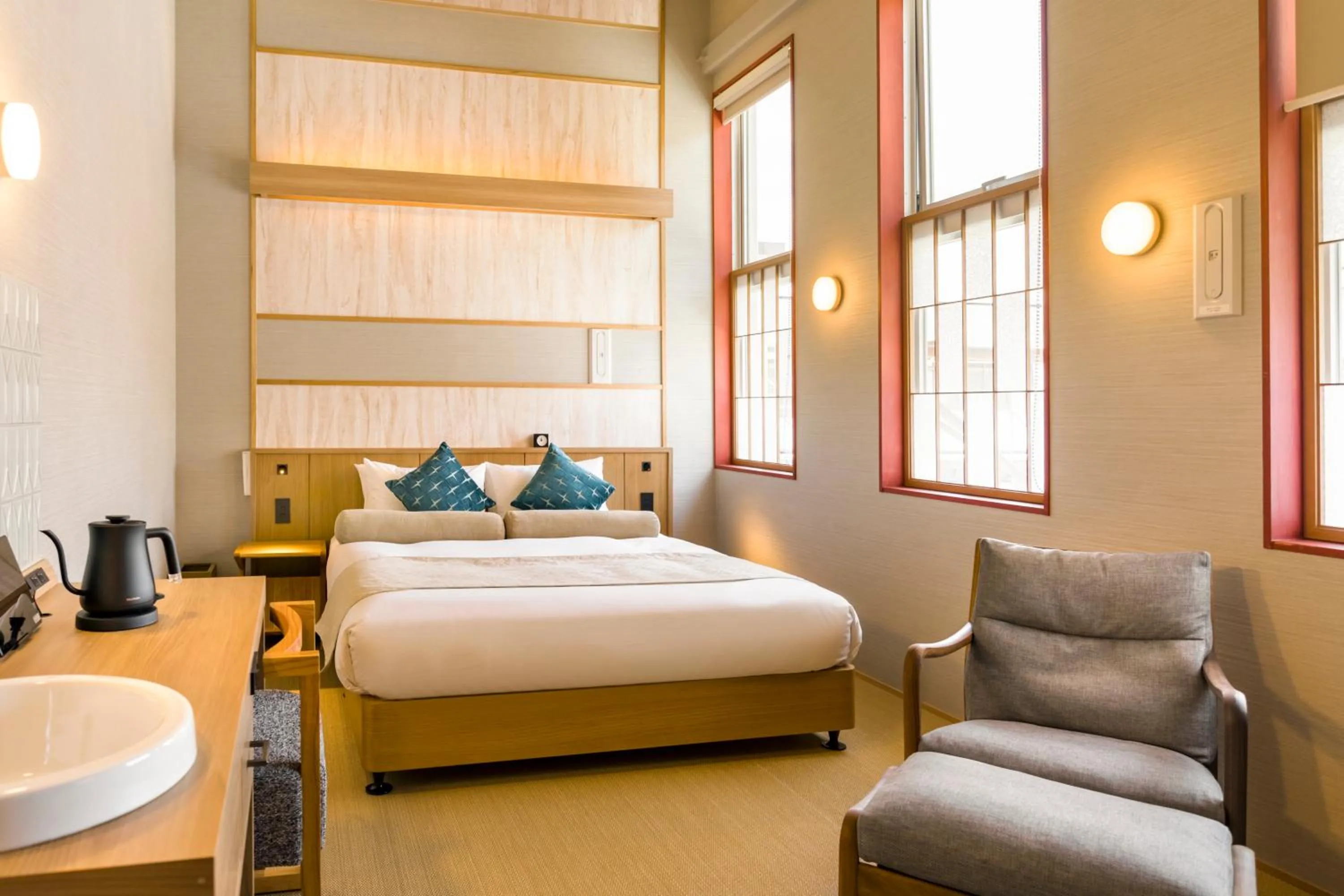 Bed in HOTEL BEACON ONOMICHI