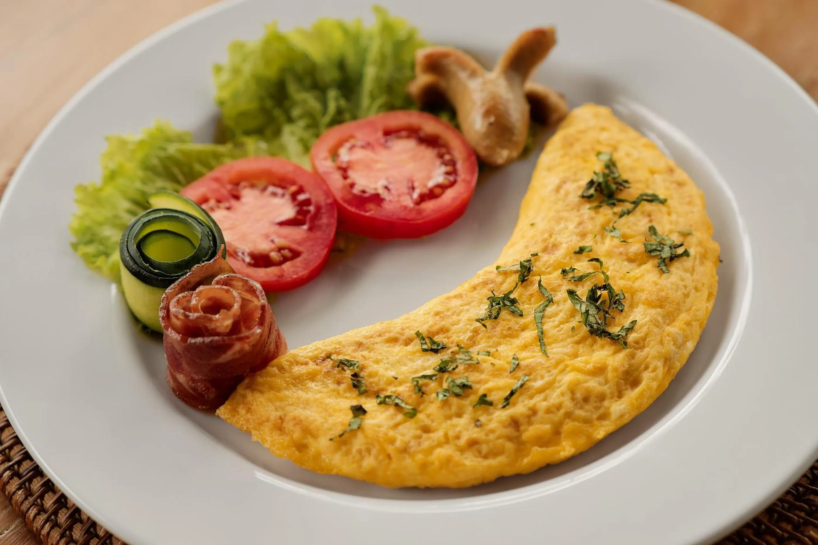 American breakfast in Gynandha Ubud Cottage