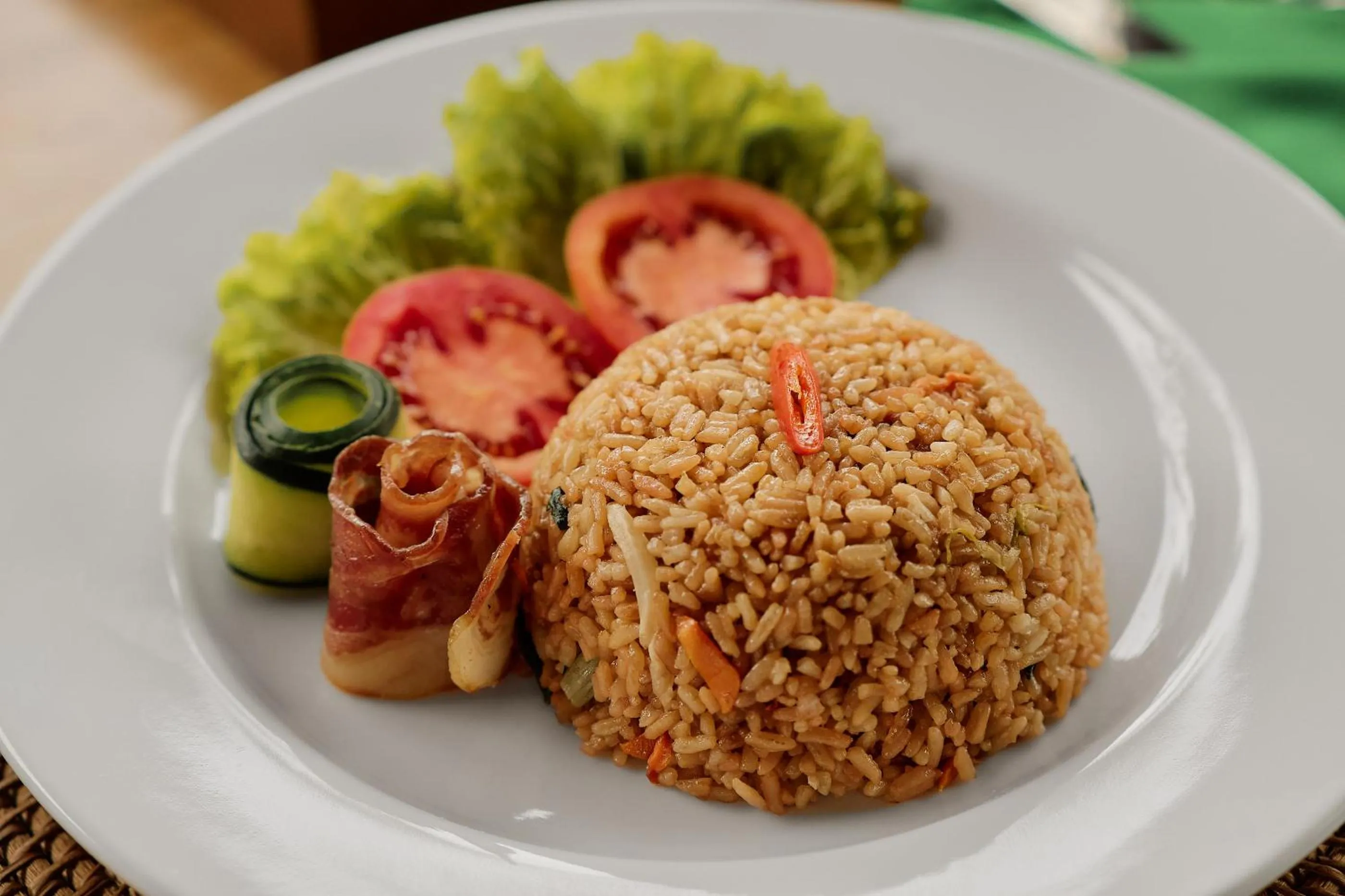 Asian breakfast in Gynandha Ubud Cottage