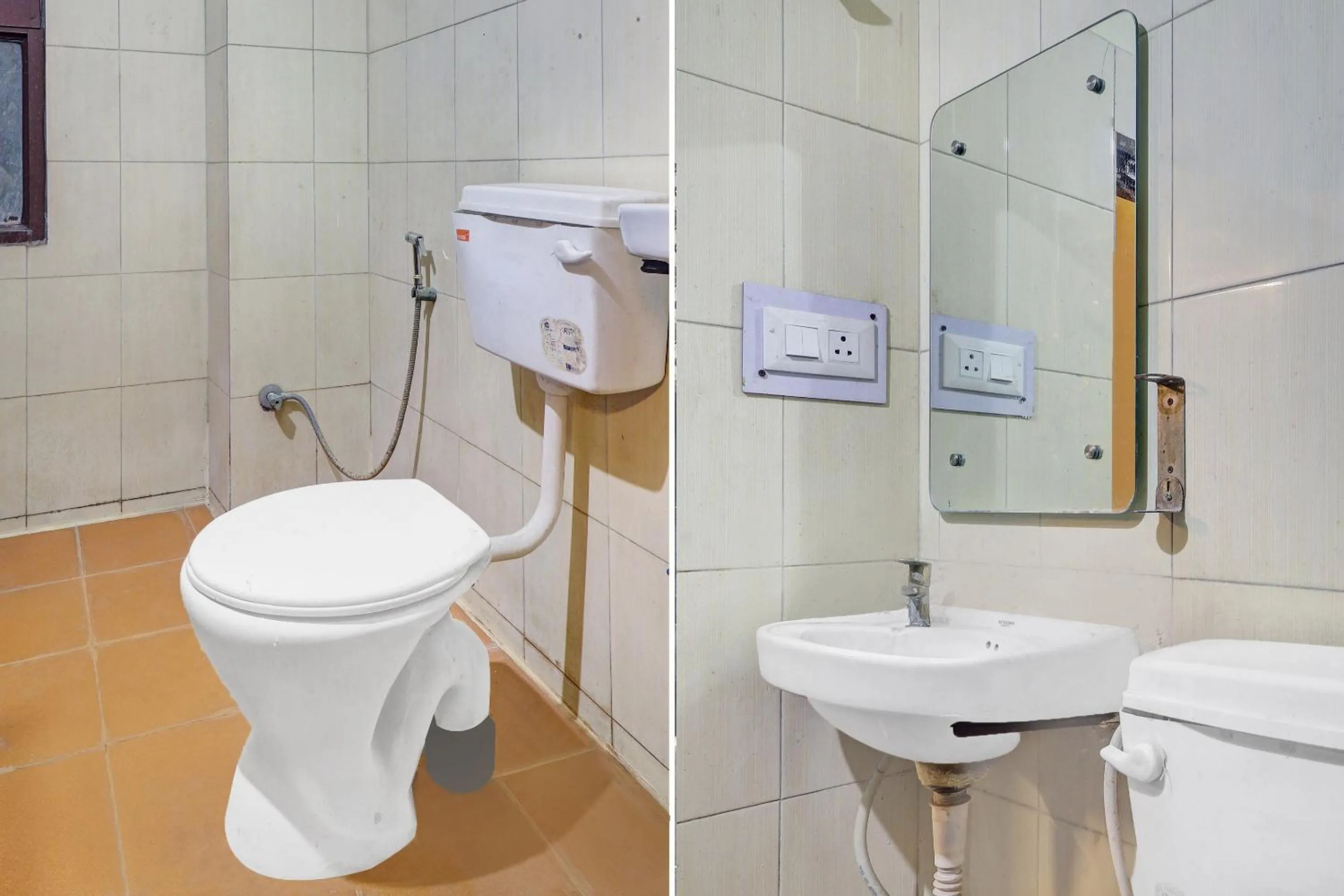 Bathroom in Hotel O HRR Hotels Near Paradise circle