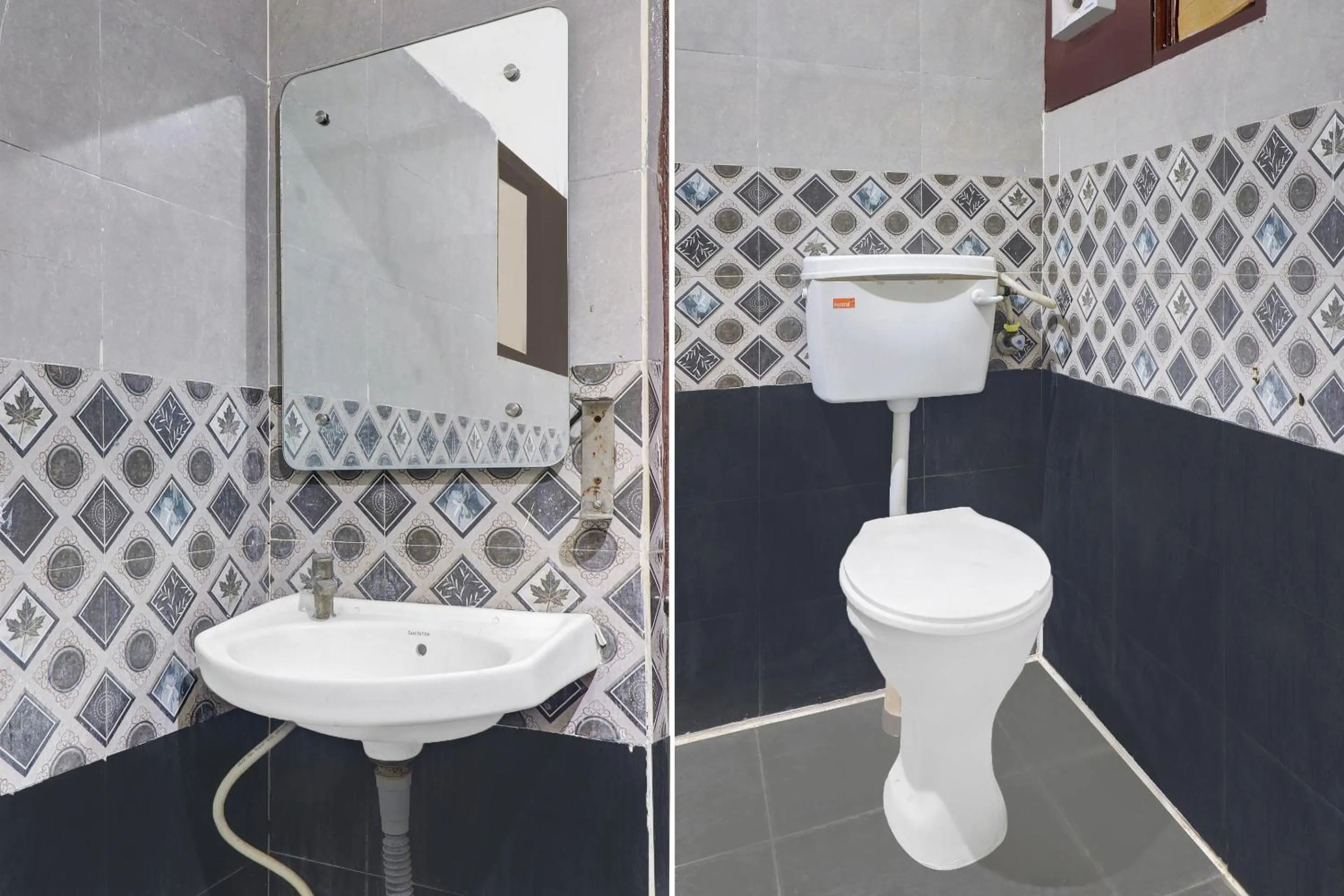 Bathroom in Hotel O HRR Hotels Near Paradise circle