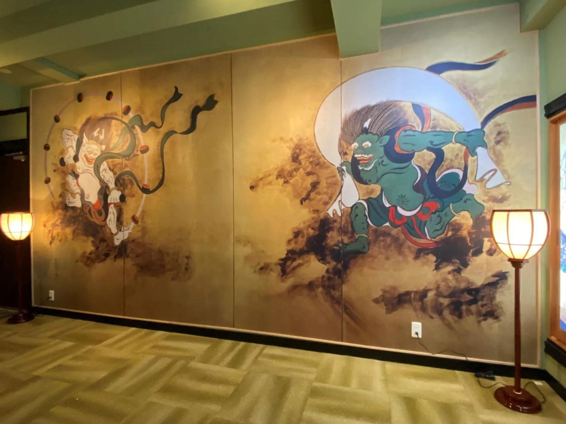 Decorative detail in Osaka Ukiyoe Ryokan