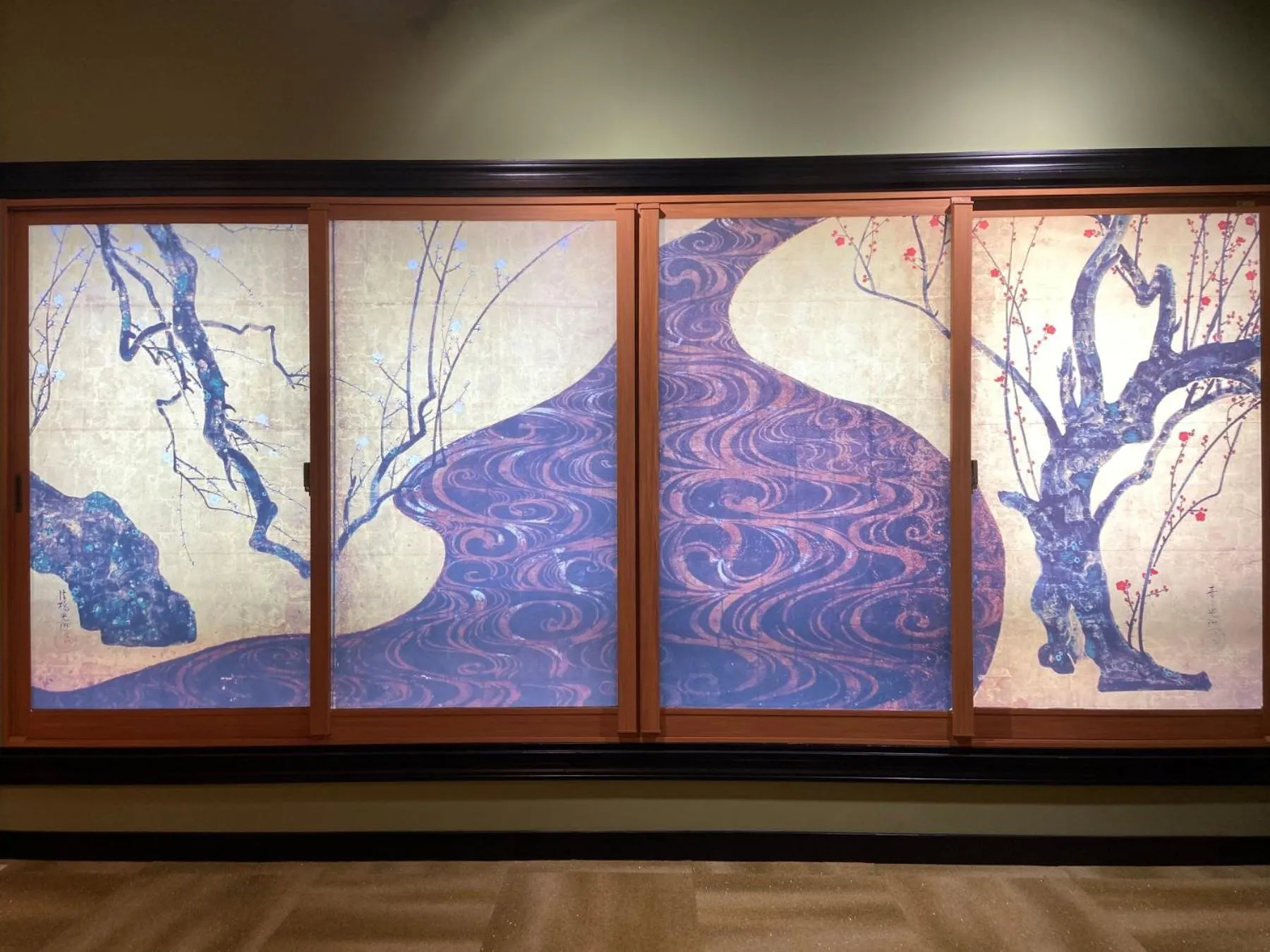 Decorative detail in Osaka Ukiyoe Ryokan