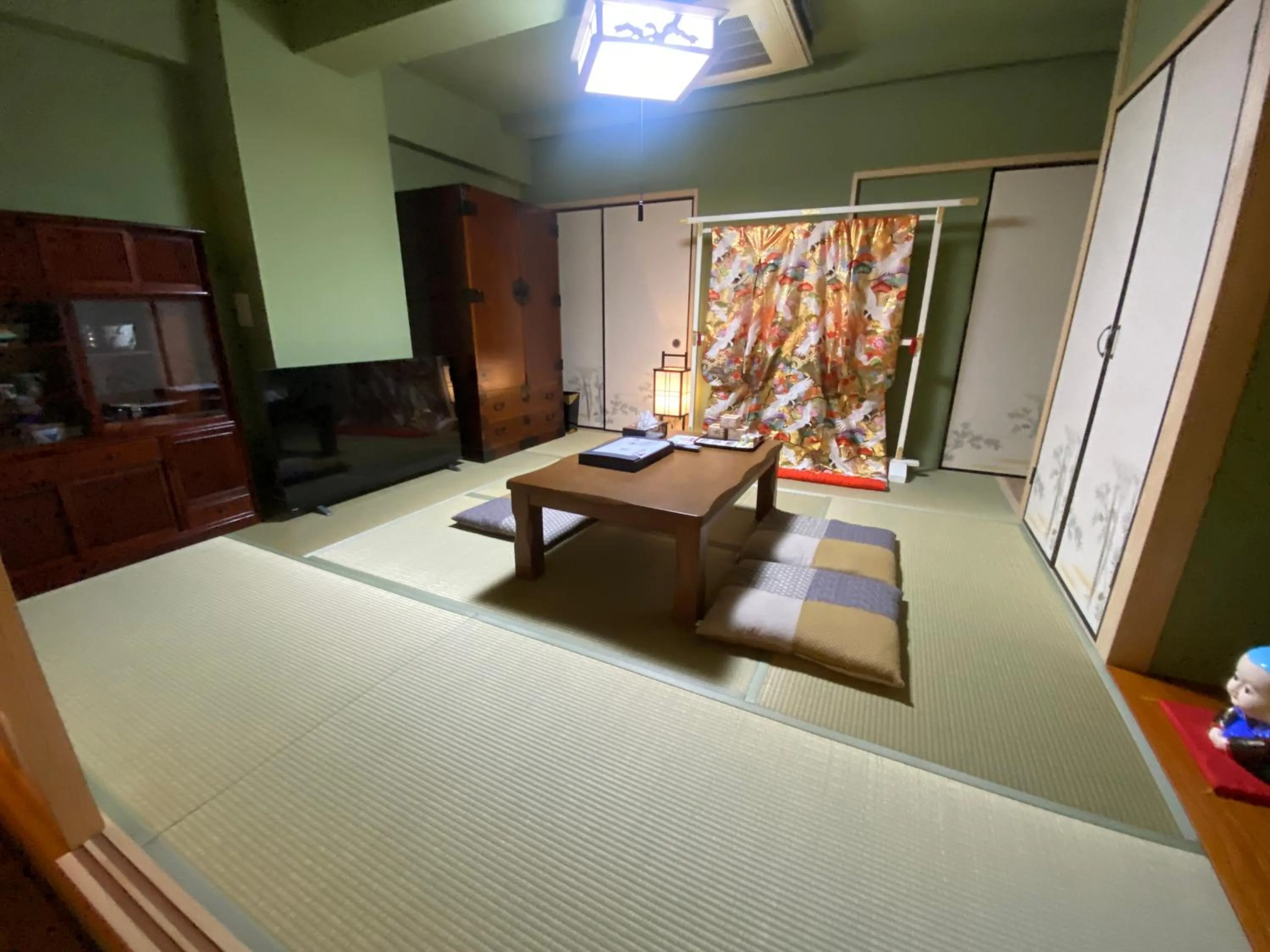 Living room, Bed in Osaka Ukiyoe Ryokan