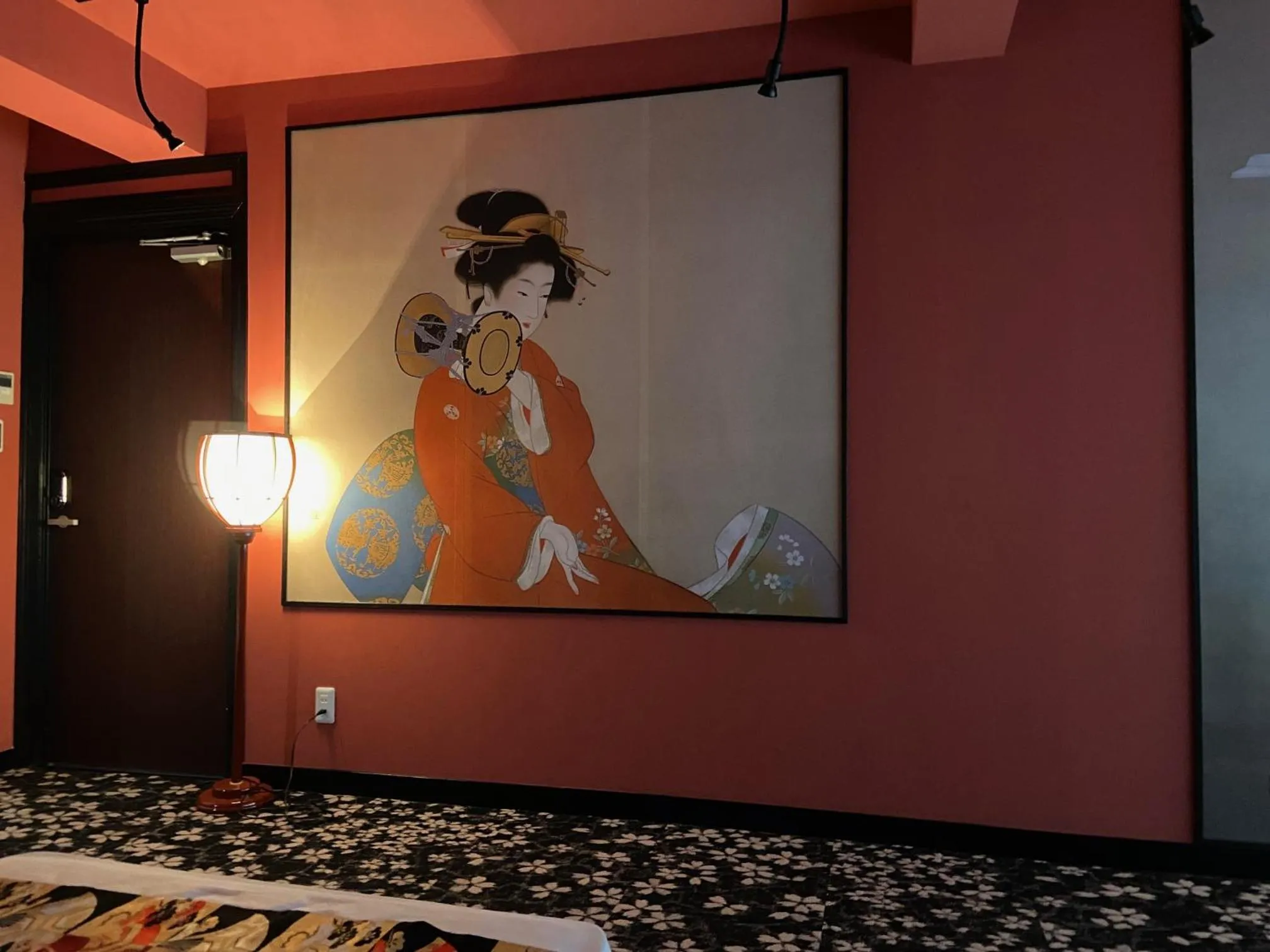 Decorative detail in Osaka Ukiyoe Ryokan