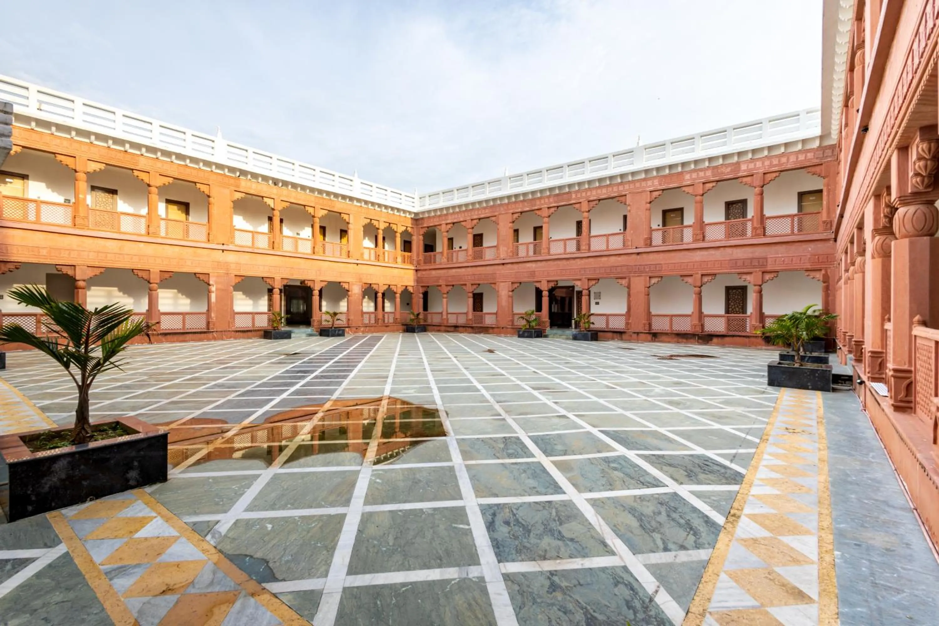Inner courtyard view in BUDDHA HERITAGE RESORT