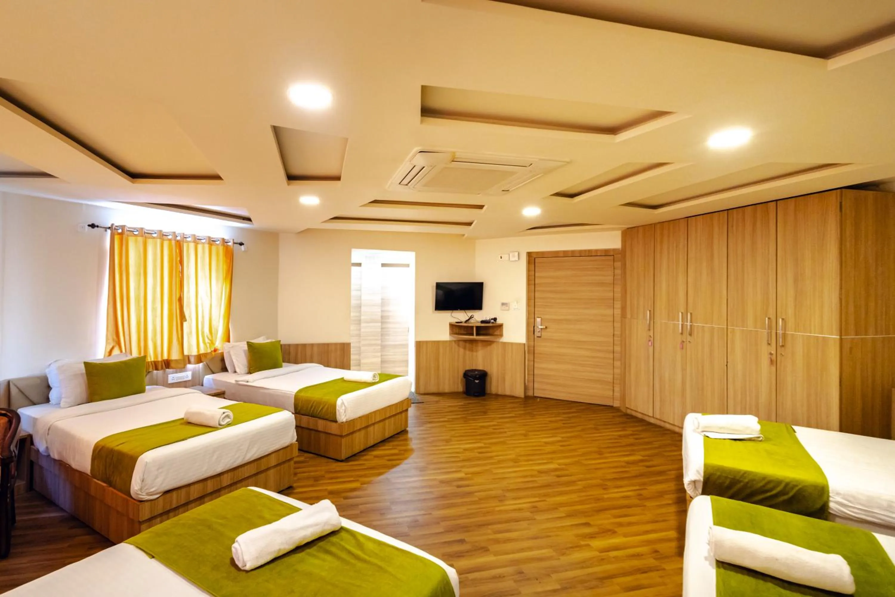 Bed in BUDDHA HERITAGE RESORT