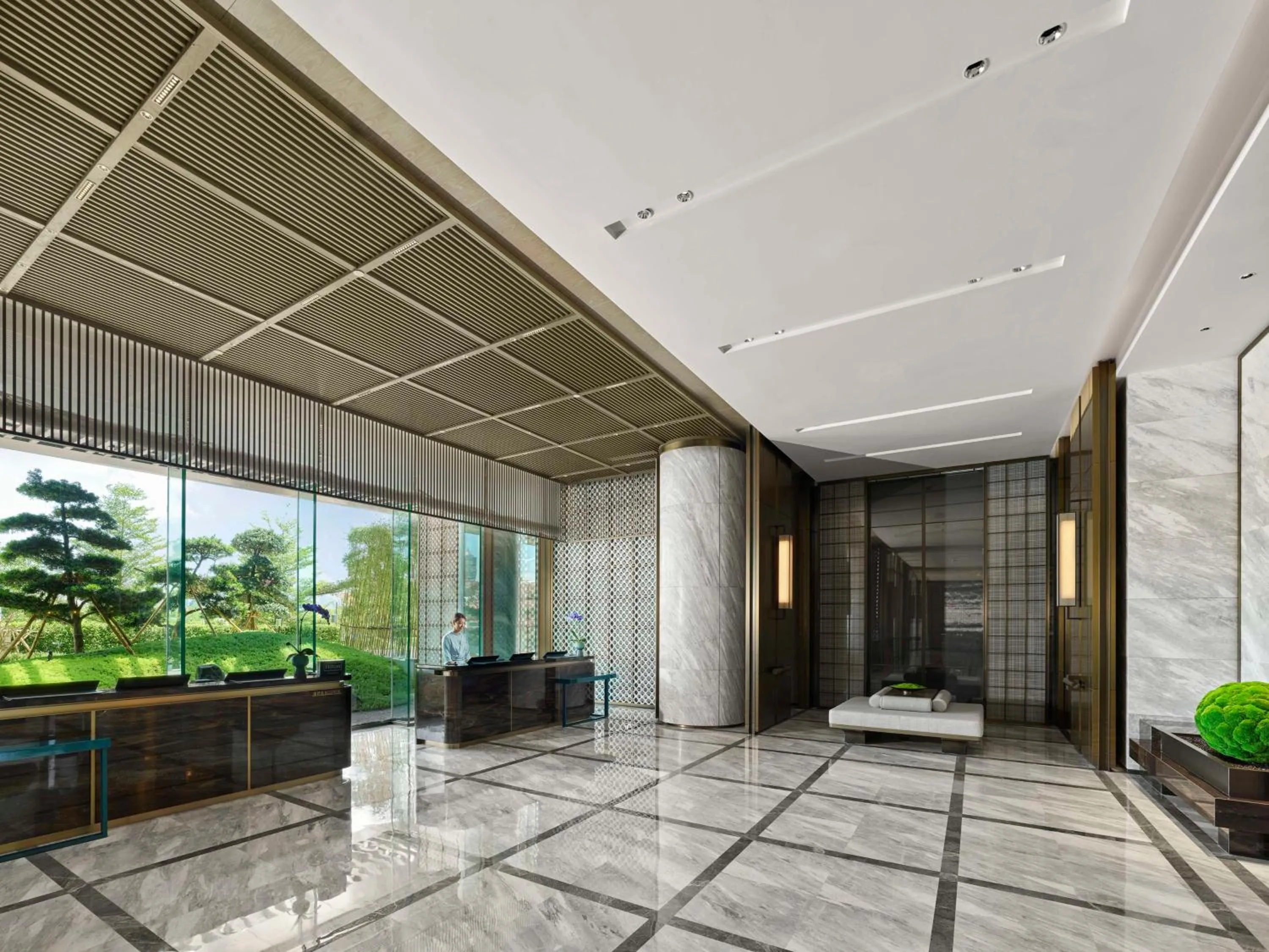 Lobby or reception in Hilton Zhuhai