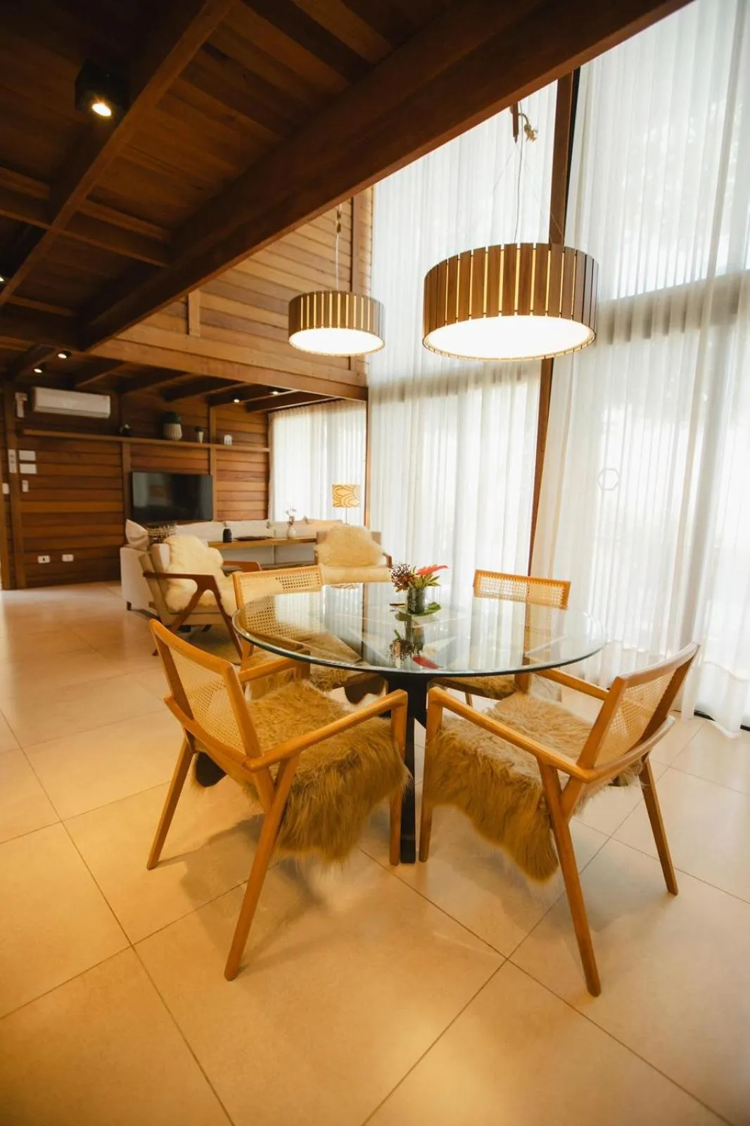 Living room in Ilha do Mel Lodges