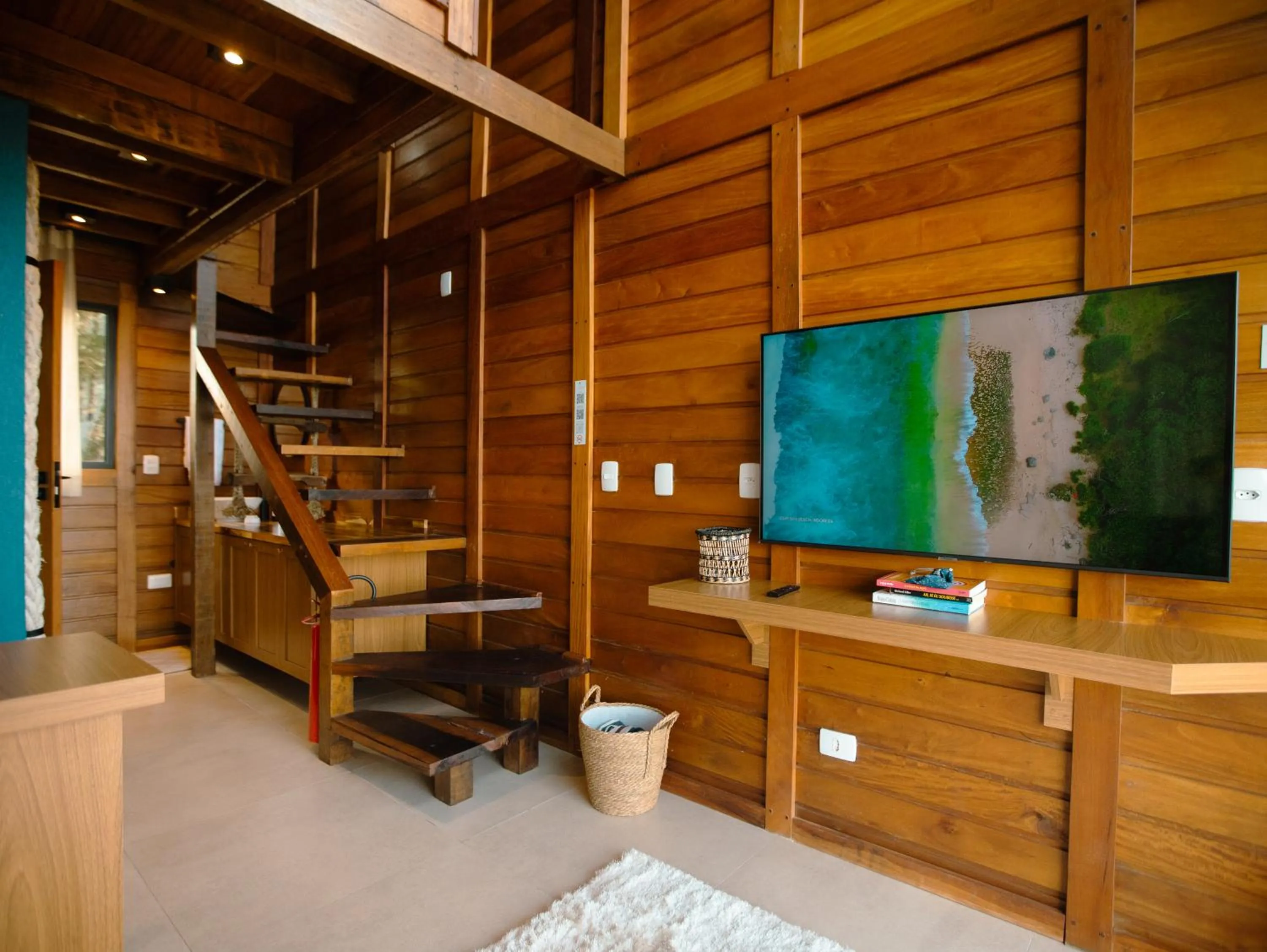 Living room in Ilha do Mel Lodges