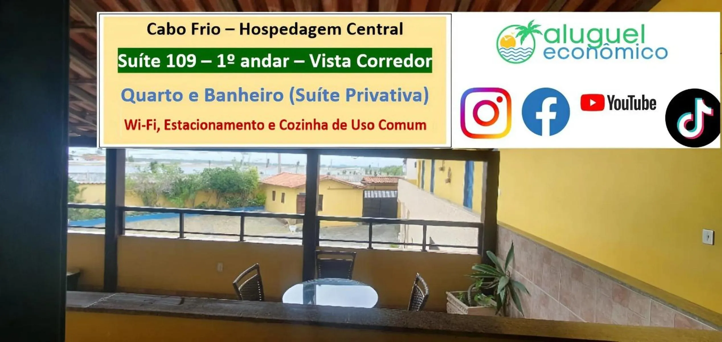 Bedroom in Cabo Frio - Hospedagem Central - Aluguel Econômico