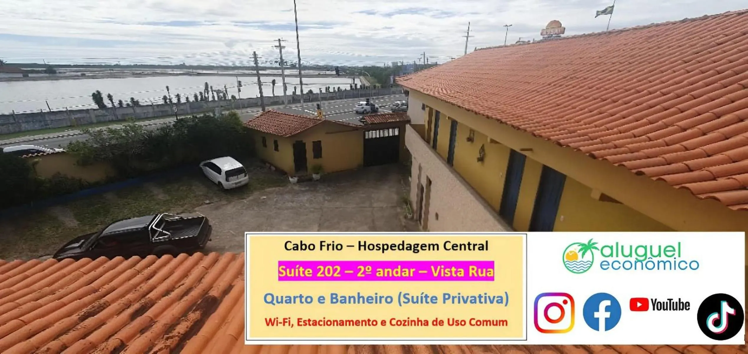Bedroom in Cabo Frio - Hospedagem Central - Aluguel Econômico