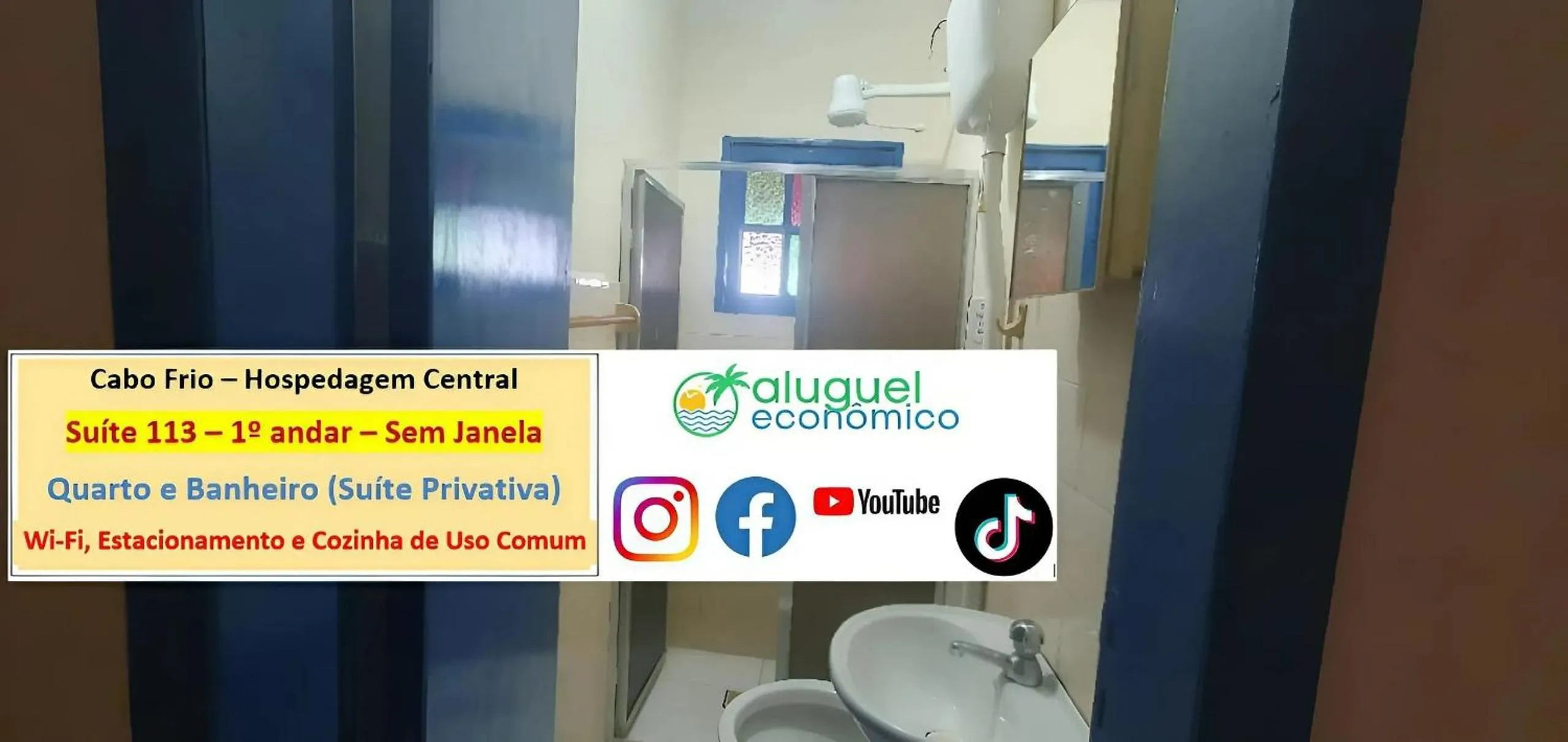 Bedroom in Cabo Frio - Hospedagem Central - Aluguel Econômico