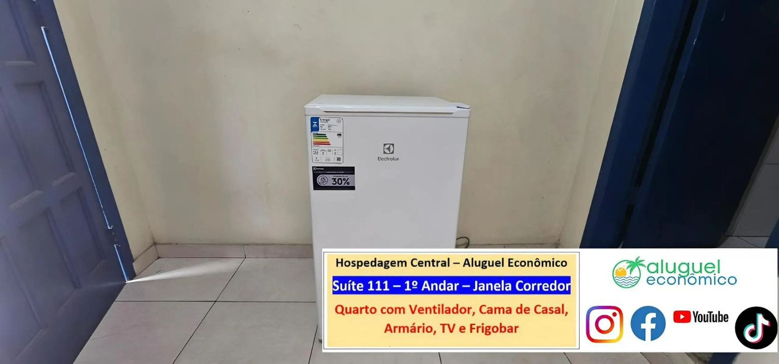 Bedroom in Cabo Frio - Hospedagem Central - Aluguel Econômico