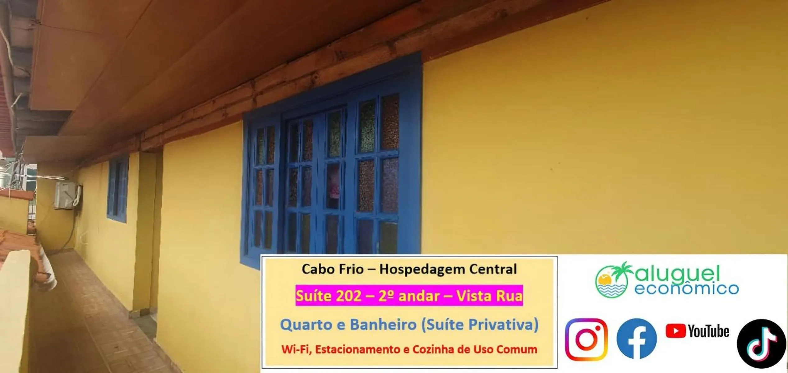 Bedroom in Cabo Frio - Hospedagem Central - Aluguel Econômico