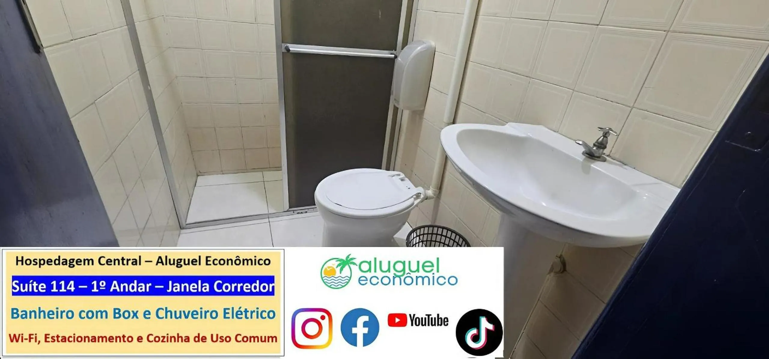 Toilet in Cabo Frio - Hospedagem Central - Aluguel Econômico