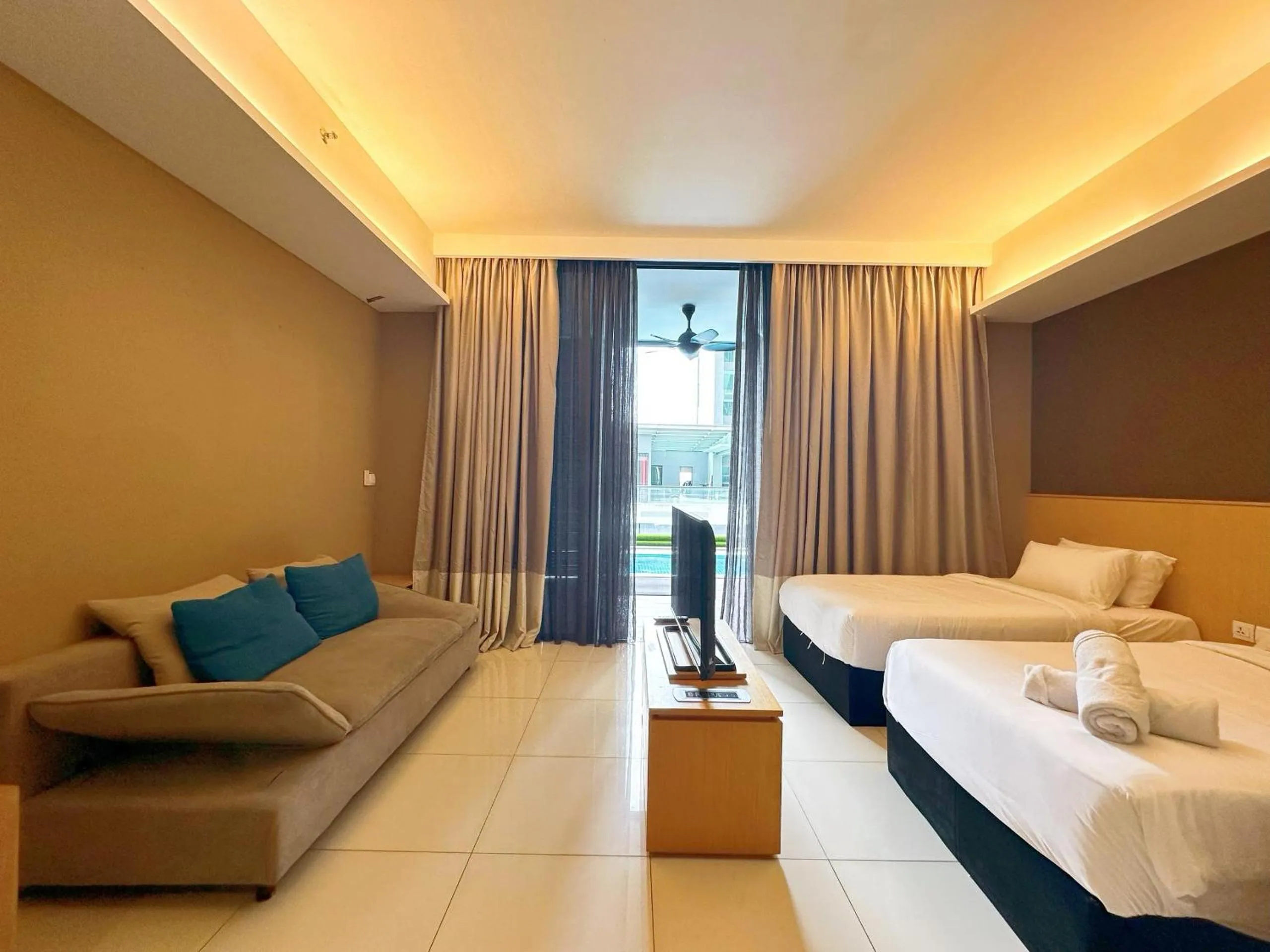 Bed in Greystone 99 Suites