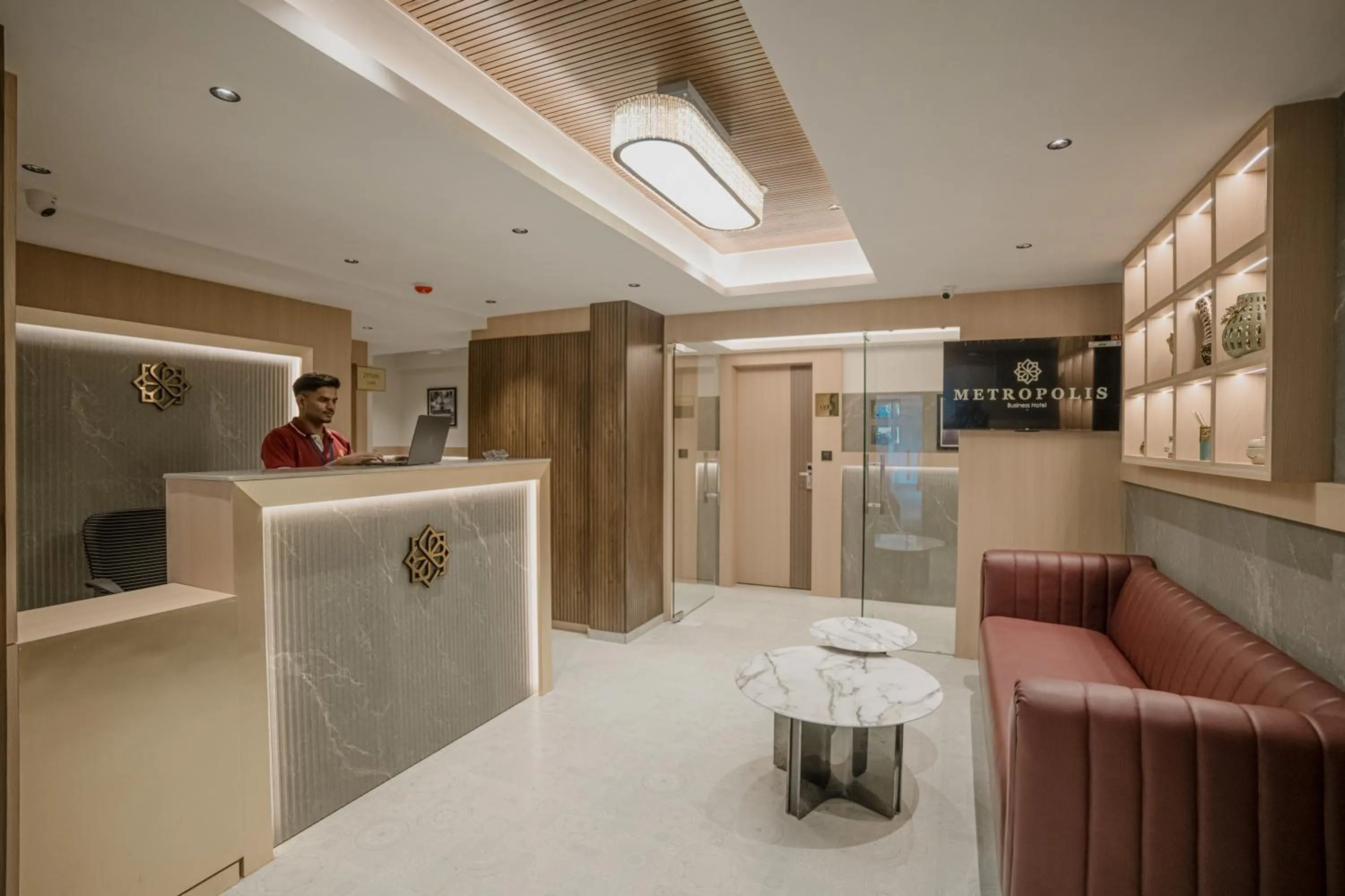 Lobby or reception in Metropolis Business Hotel