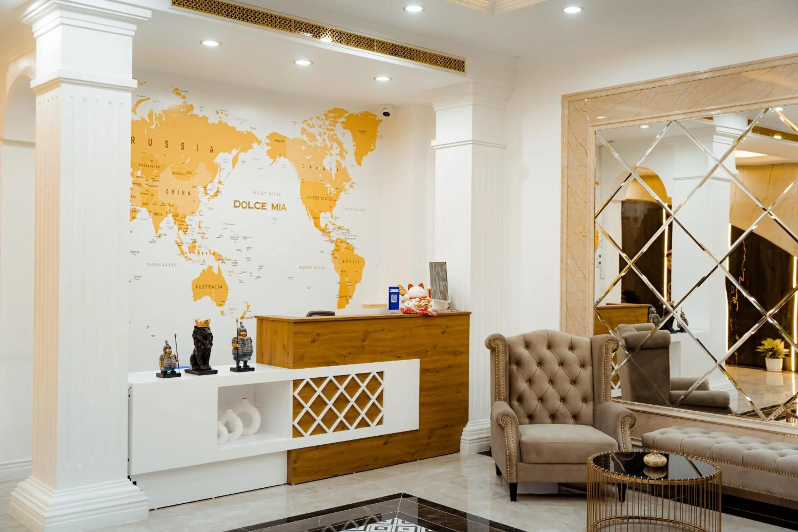 Seating area in Dolce Mia Home Ninh Bình